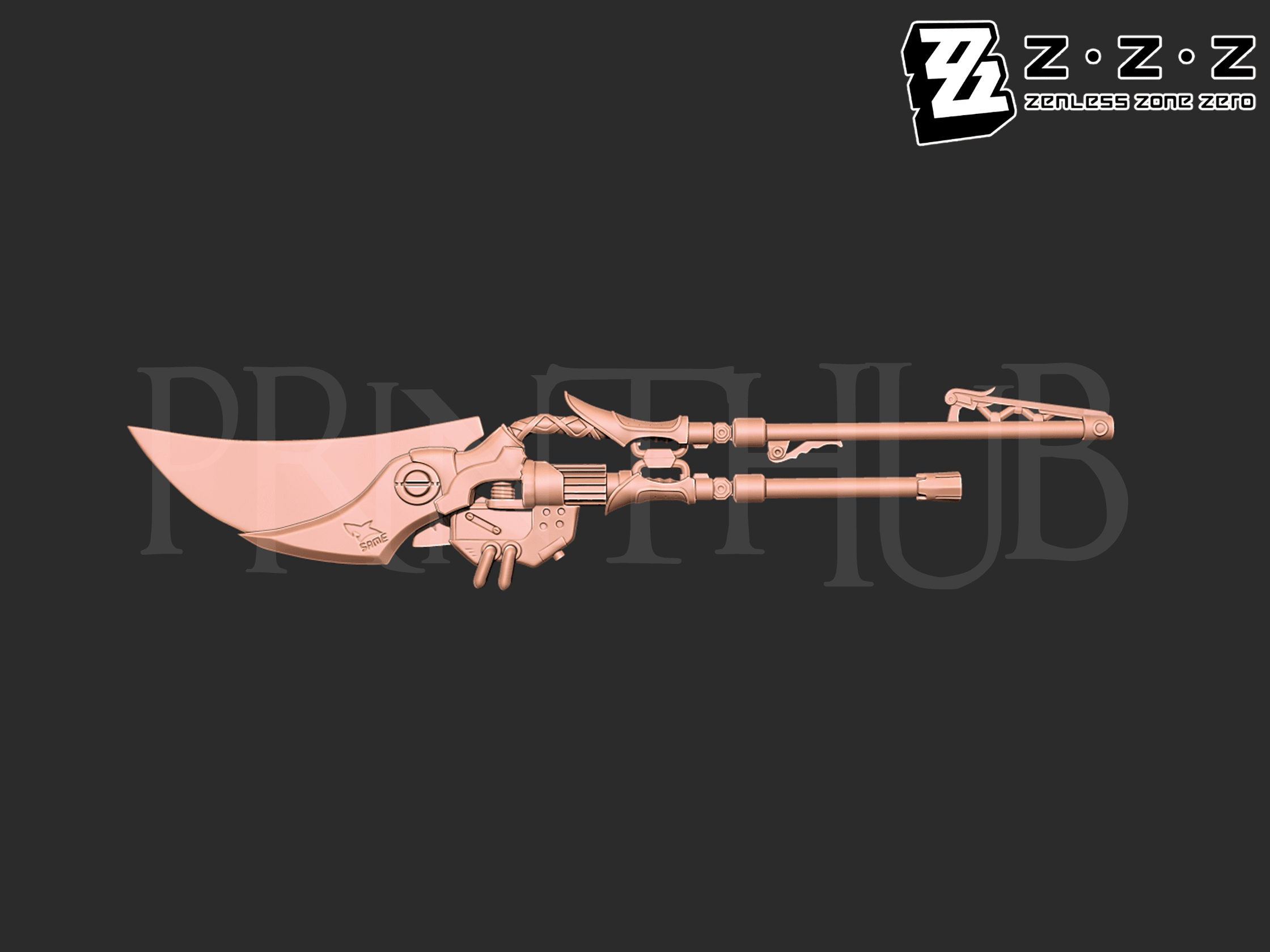 Ellen Joe's shark blade from Zenless Zone Zero 3d model