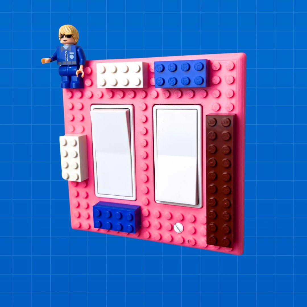 Lego Light Switch Cover 3d model