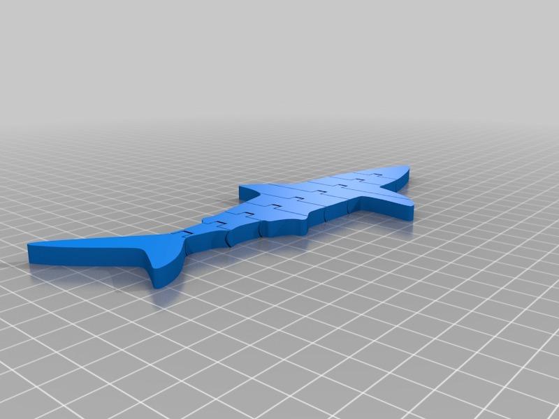 Flexi Articulated Shark 3d model