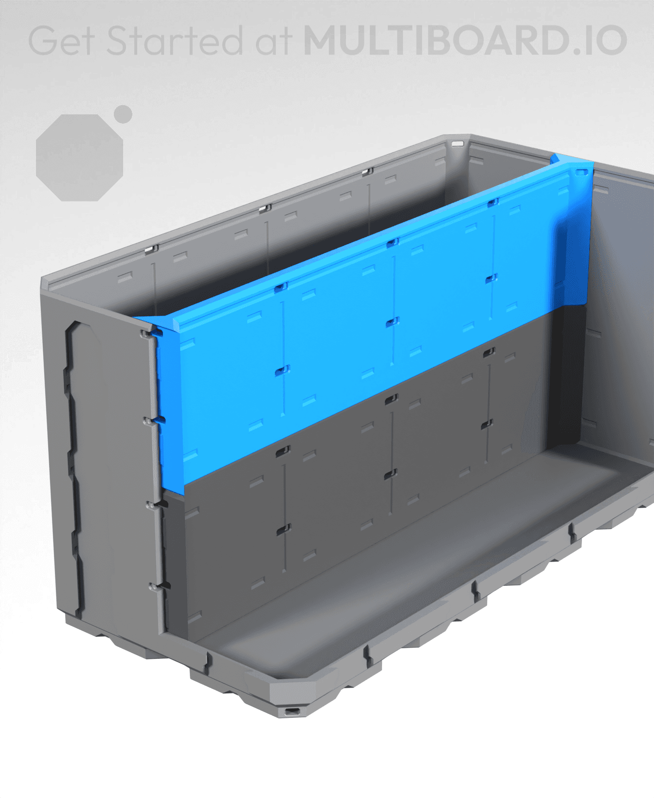 4x1H - Full Top Multibin Divider 3d model