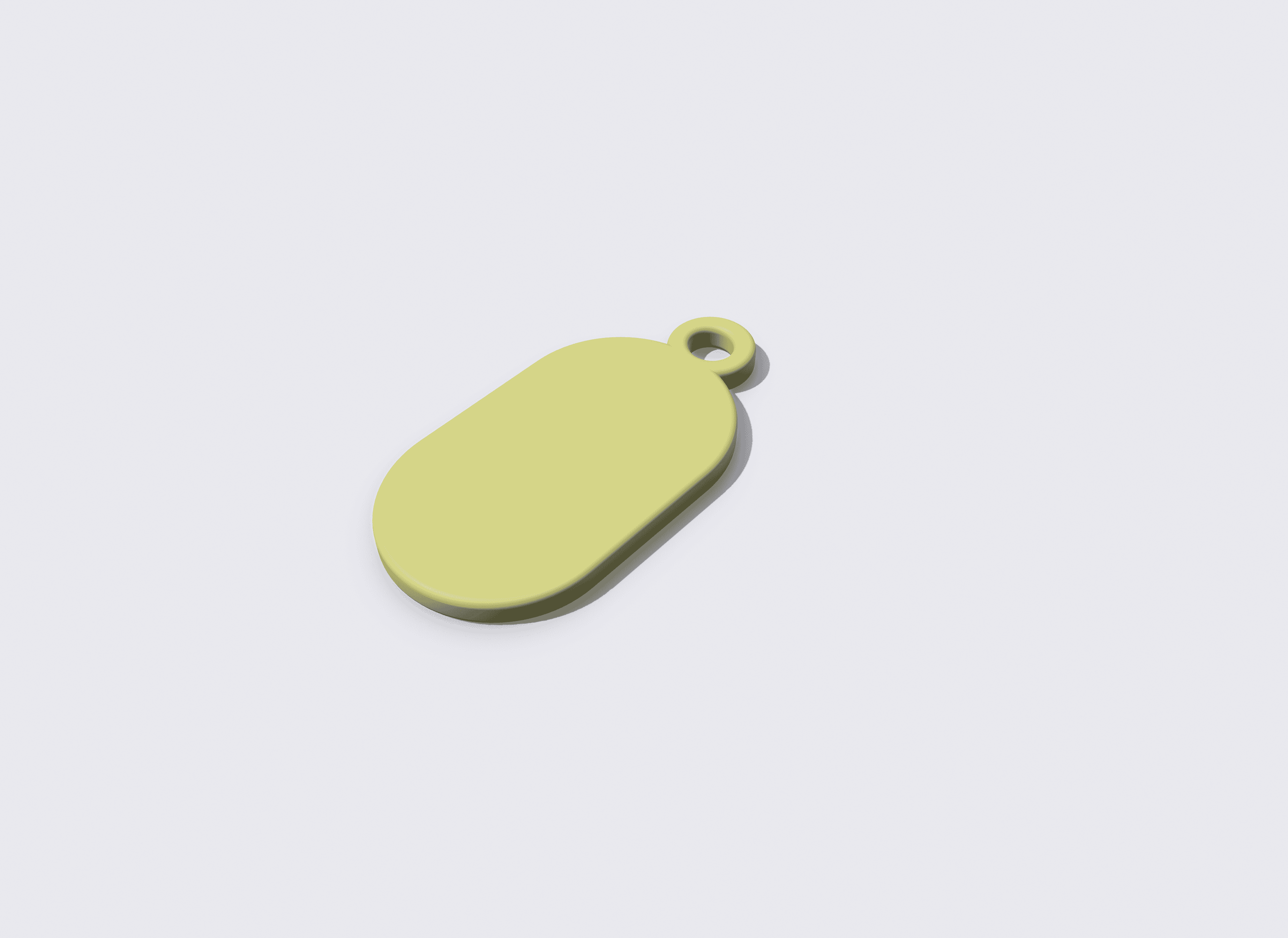 Blank Key Fob 3d model