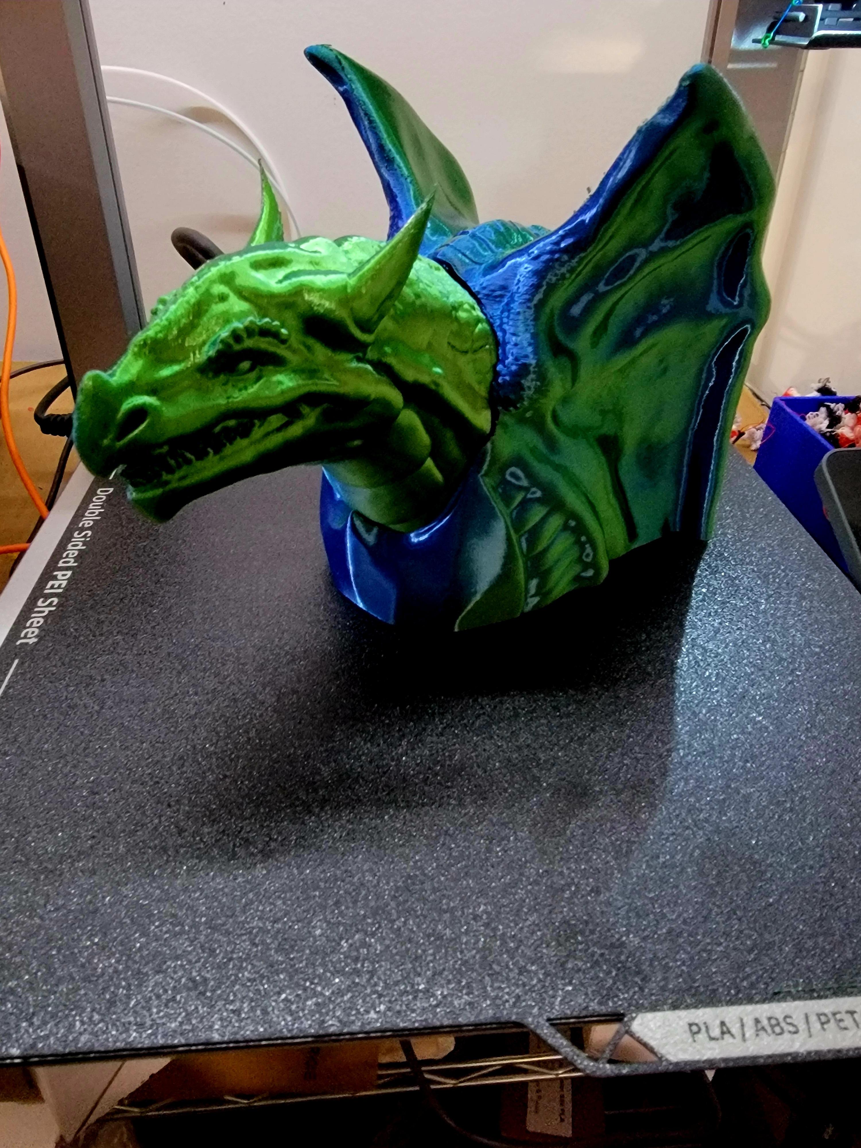 Dragon Bust - Snarl 3d model