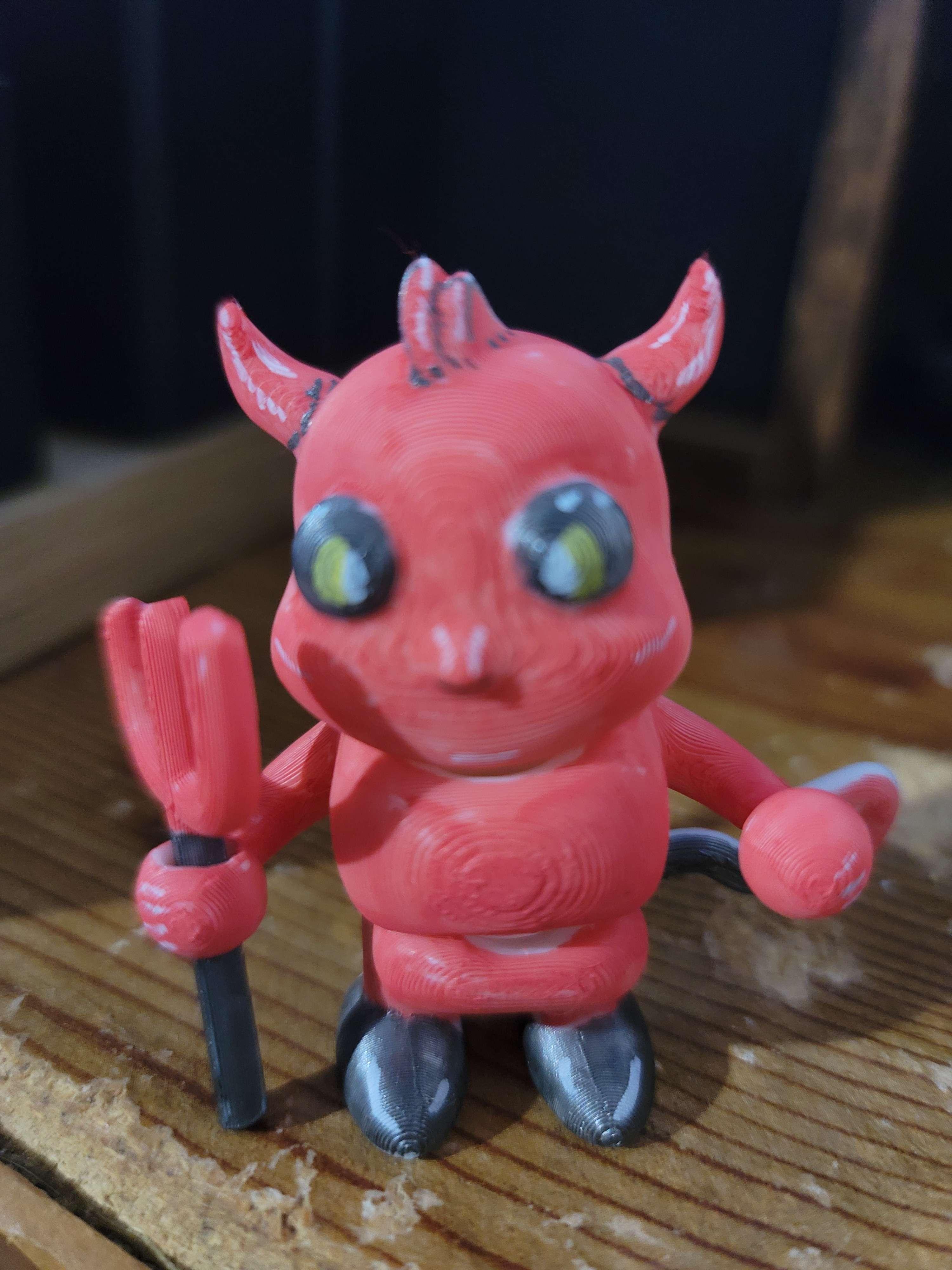 Valentines Cute Flexi Devil & Cupid 3d model