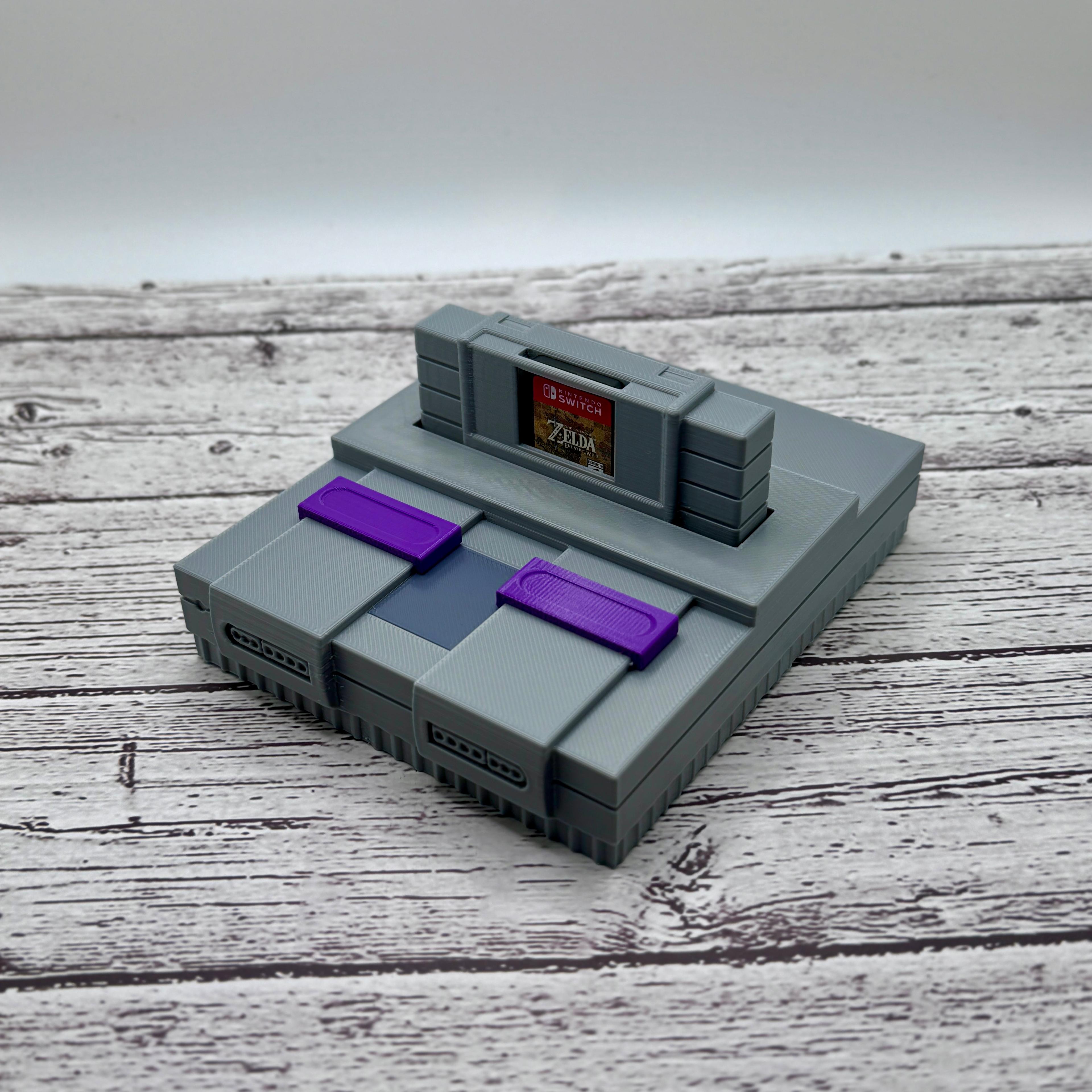 SNES Console Switch Game Stand 3d model