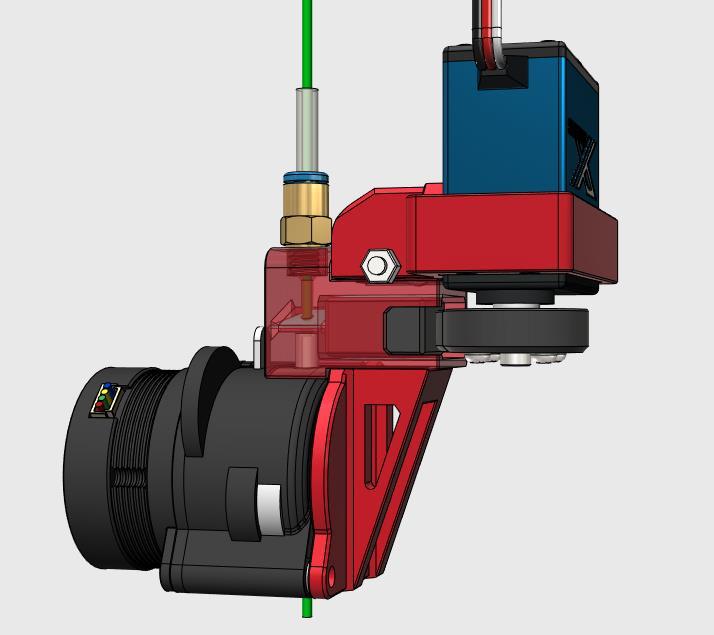 Filament-Cutter for Bondtech LGX-Lite Extruder 3d model