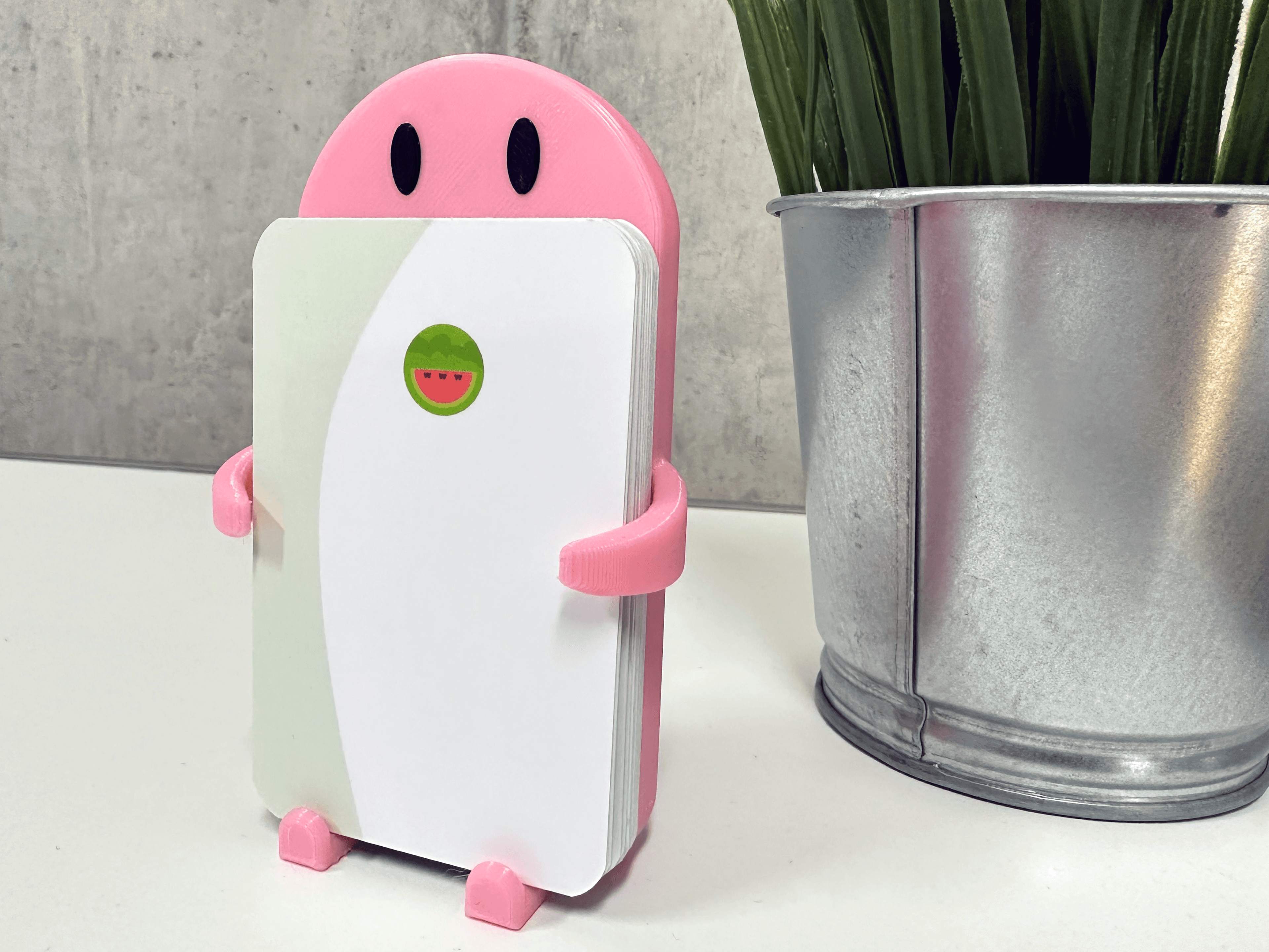 Cute Sitting Card Holder 3d model