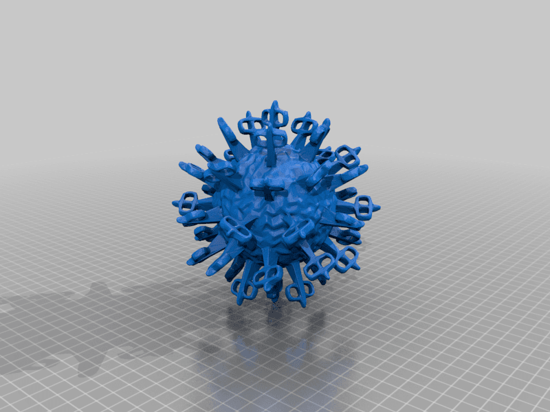 corona virus china variante - non commercial-share alike 3d model