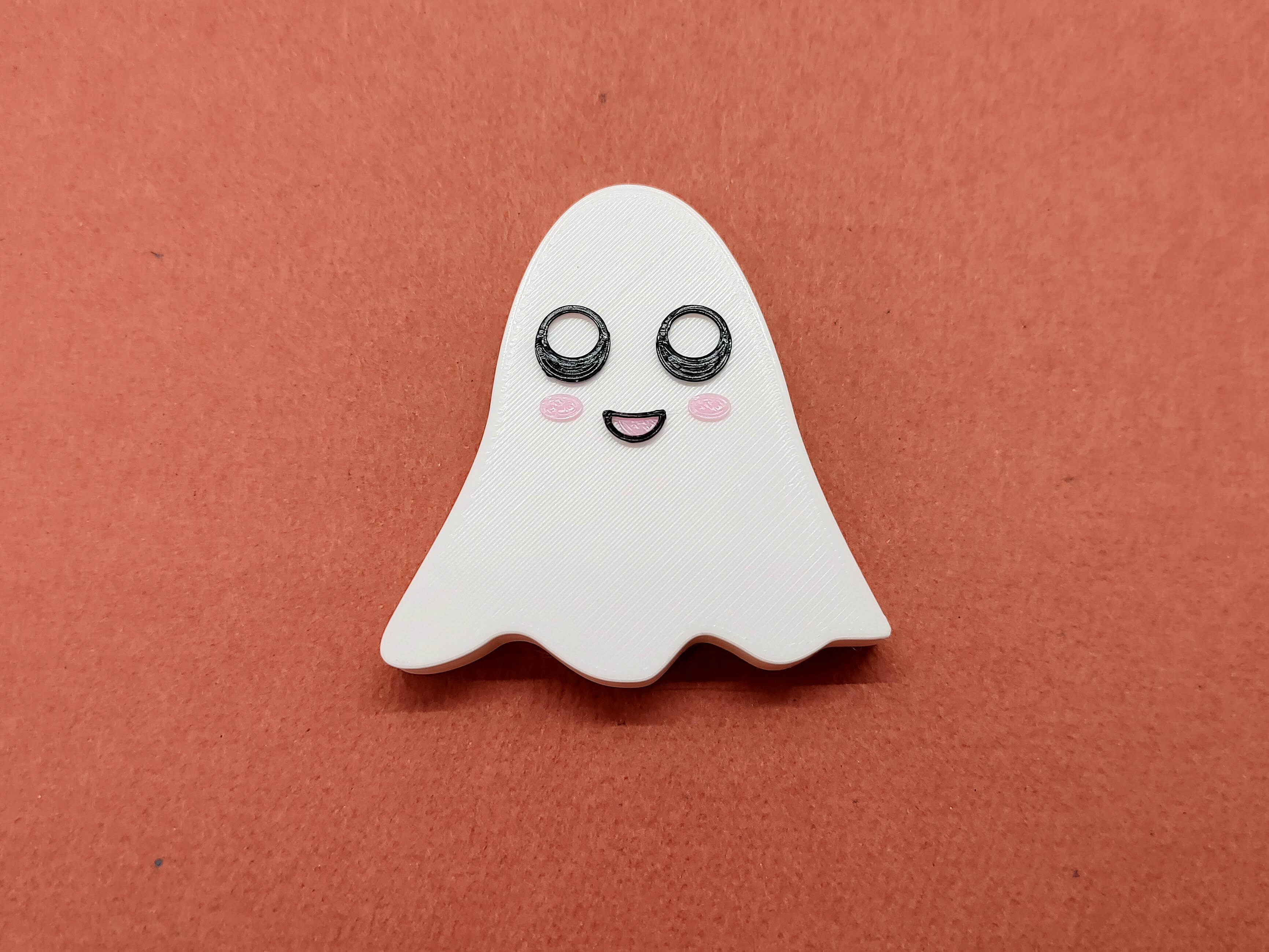 Remix of Blank Ghost | Remix me! | Give this ghost a face for Halloween! 3d model