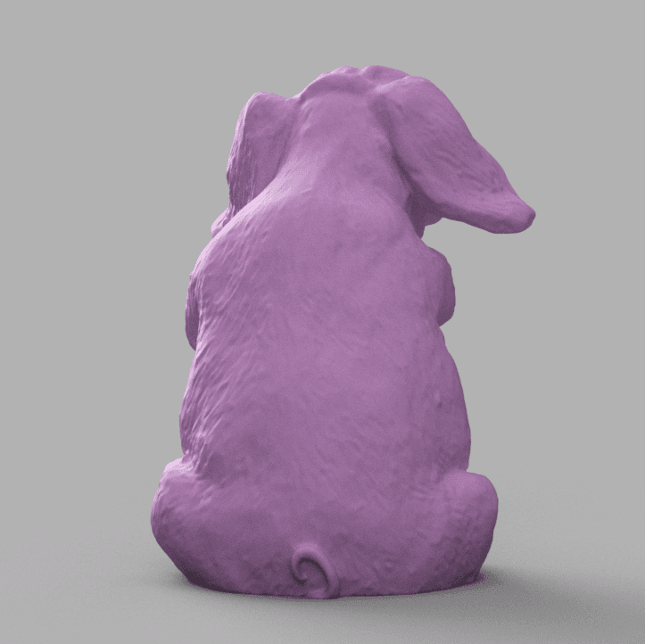 pig sit 3d model