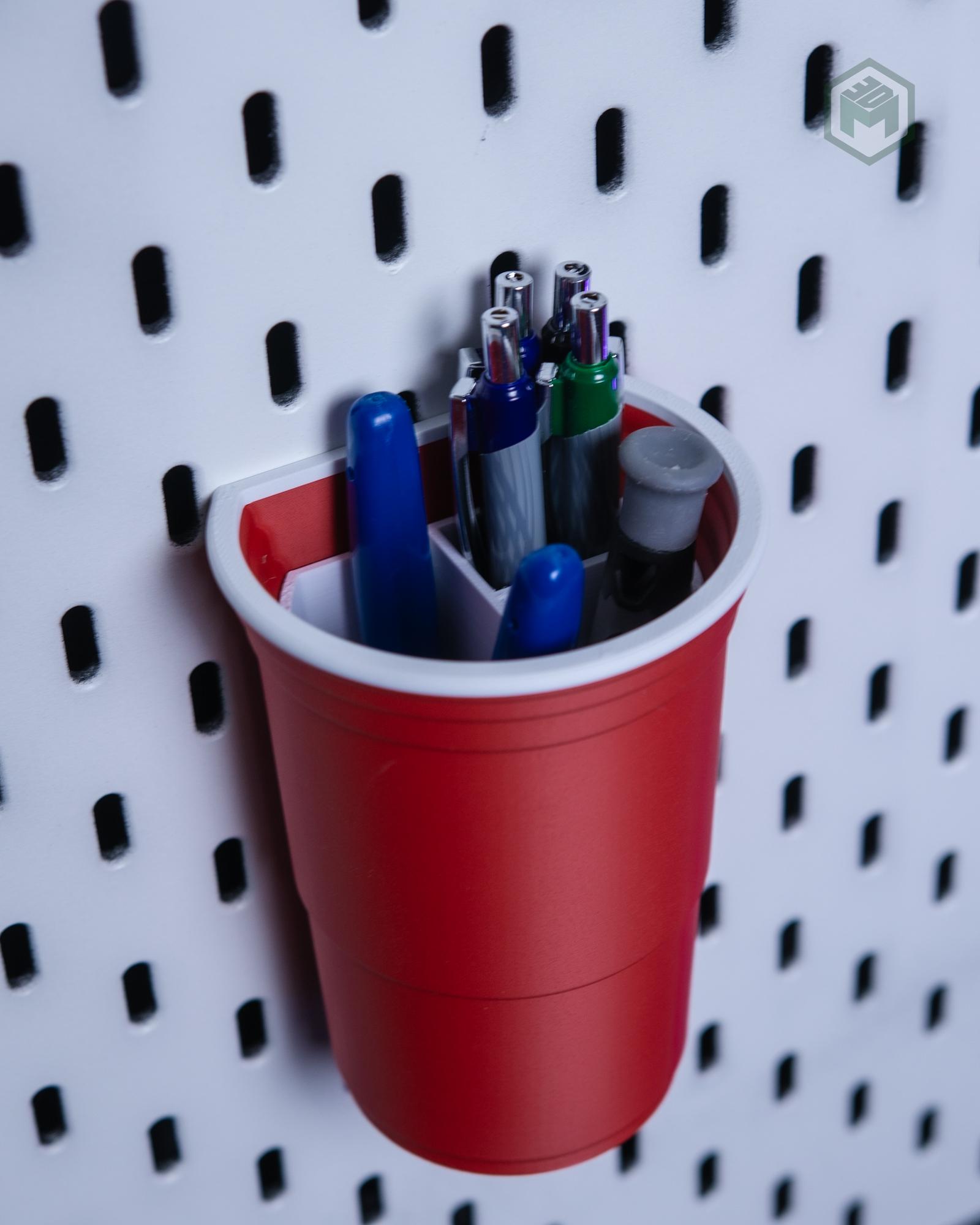 Solo Cup IKEA Skadis Organizer with Divider Inserts 3d model