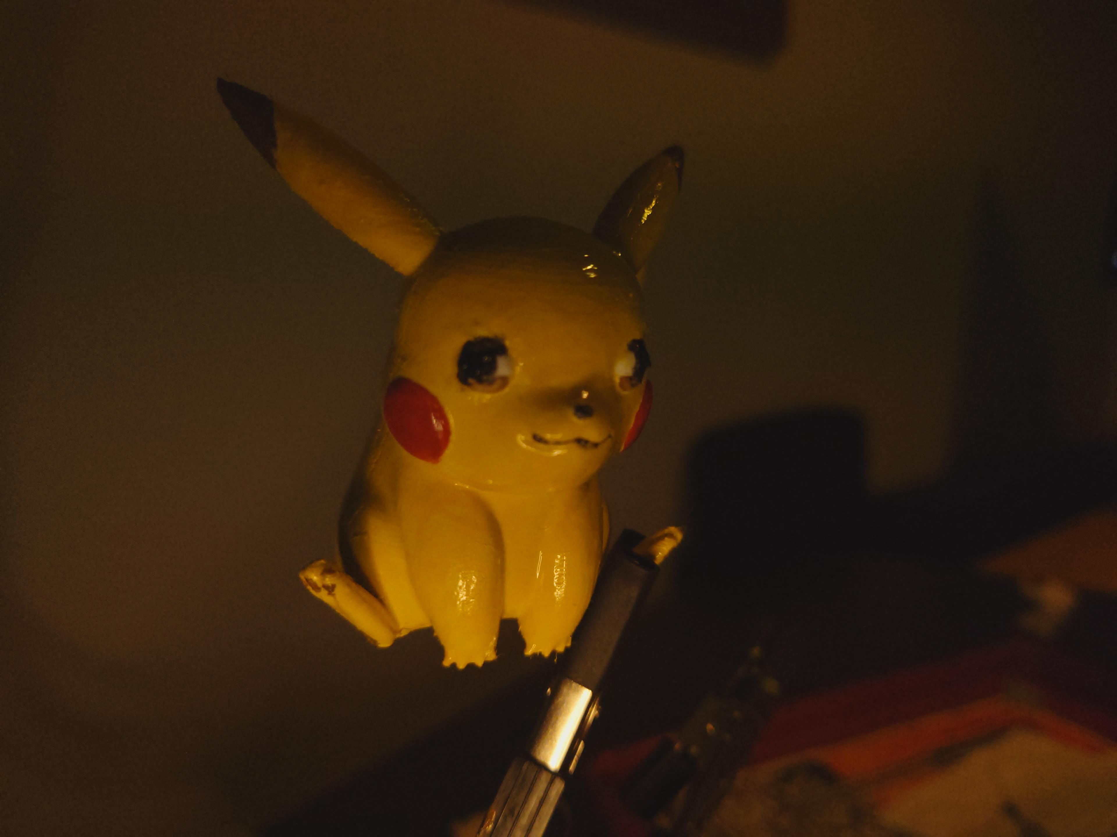 Pikachu  - Prusa Mini, 0.7mm Layer height, my first acrylic model paint job - 3d model