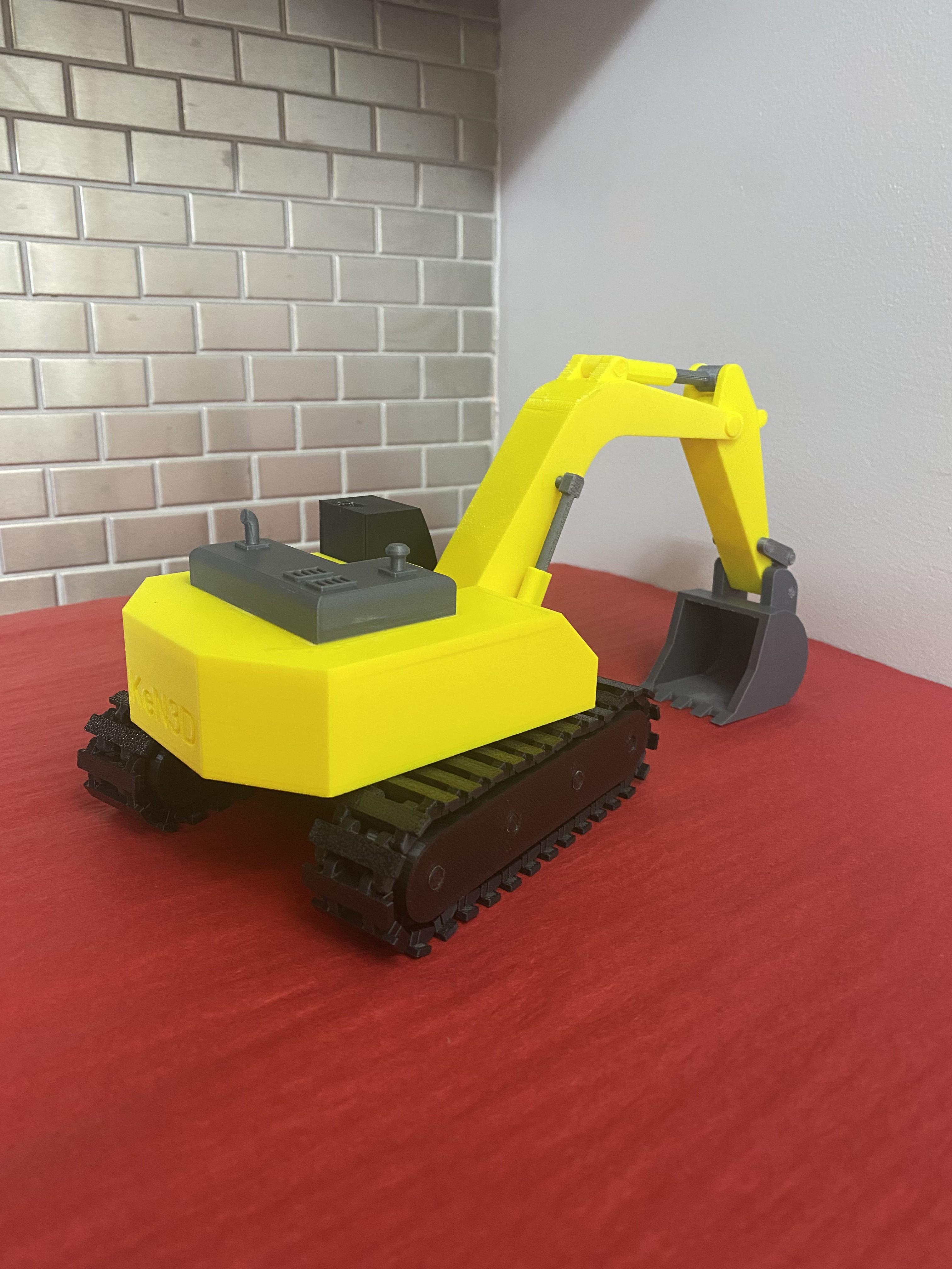 The First Ever Fully Working Excavator ** No AMS, No supports ** 3d model