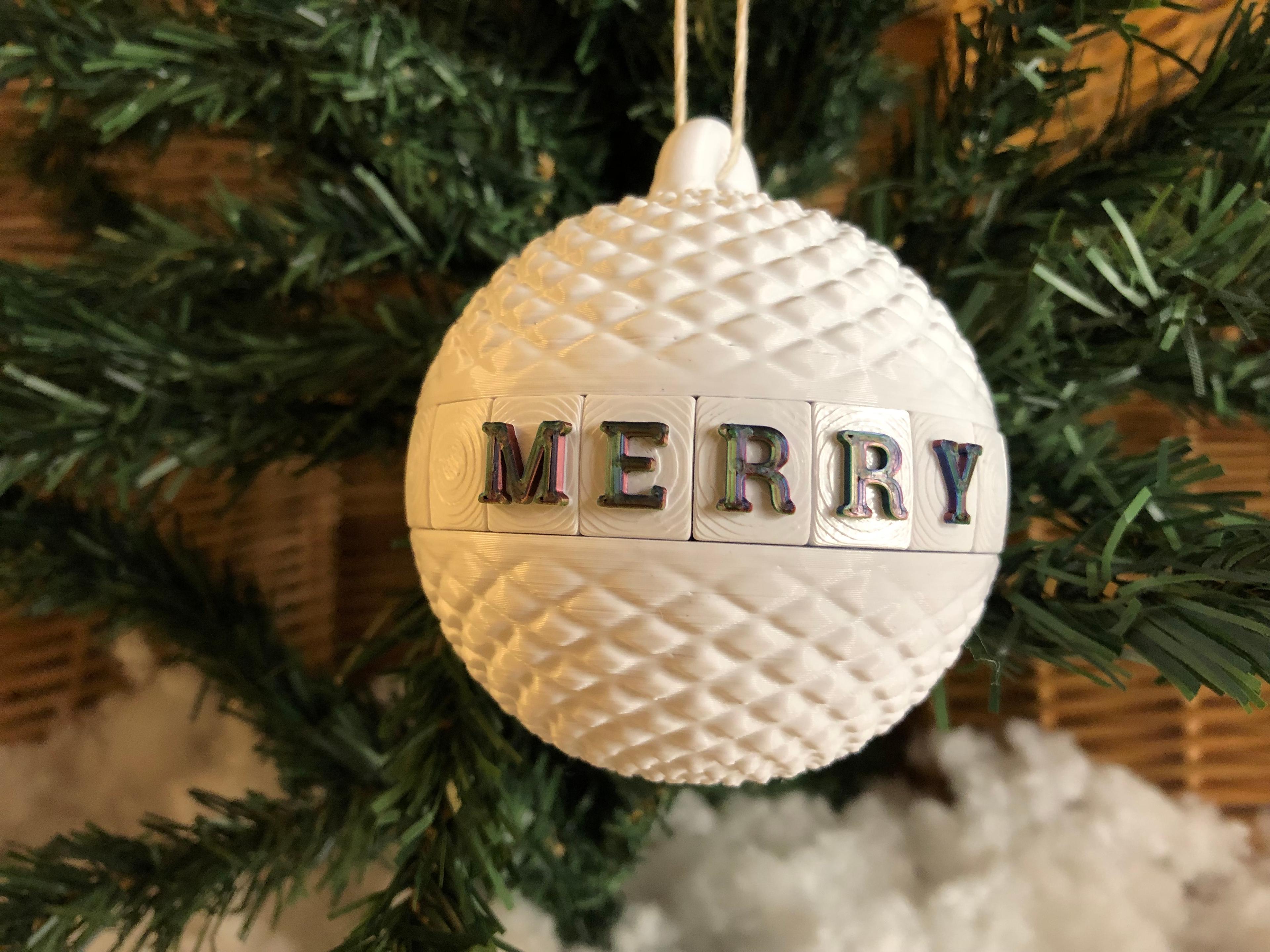 Letter Board Bauble 3d model