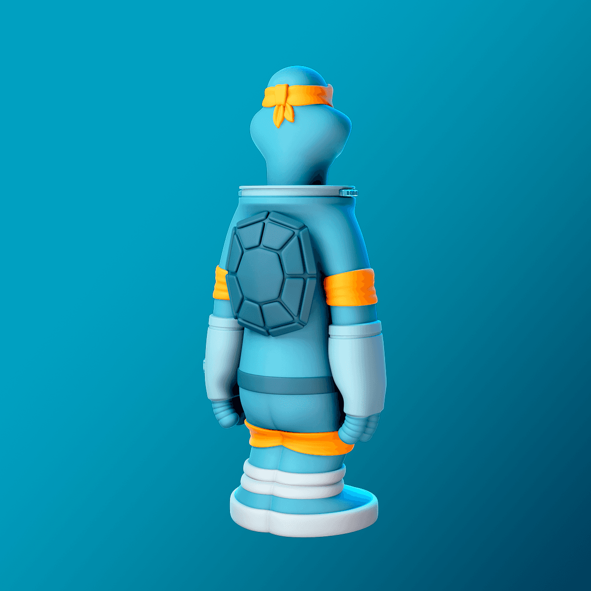 TMNT Michelangelo Astronaut 3d model