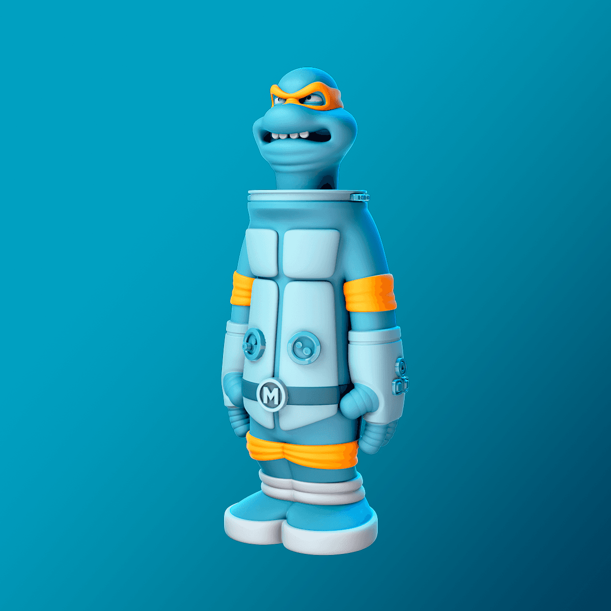 TMNT Michelangelo Astronaut 3d model