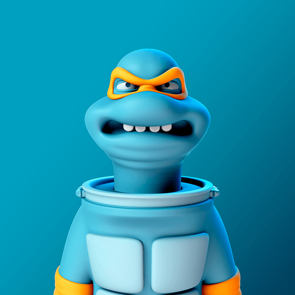 TMNT Michelangelo Astronaut 3d model