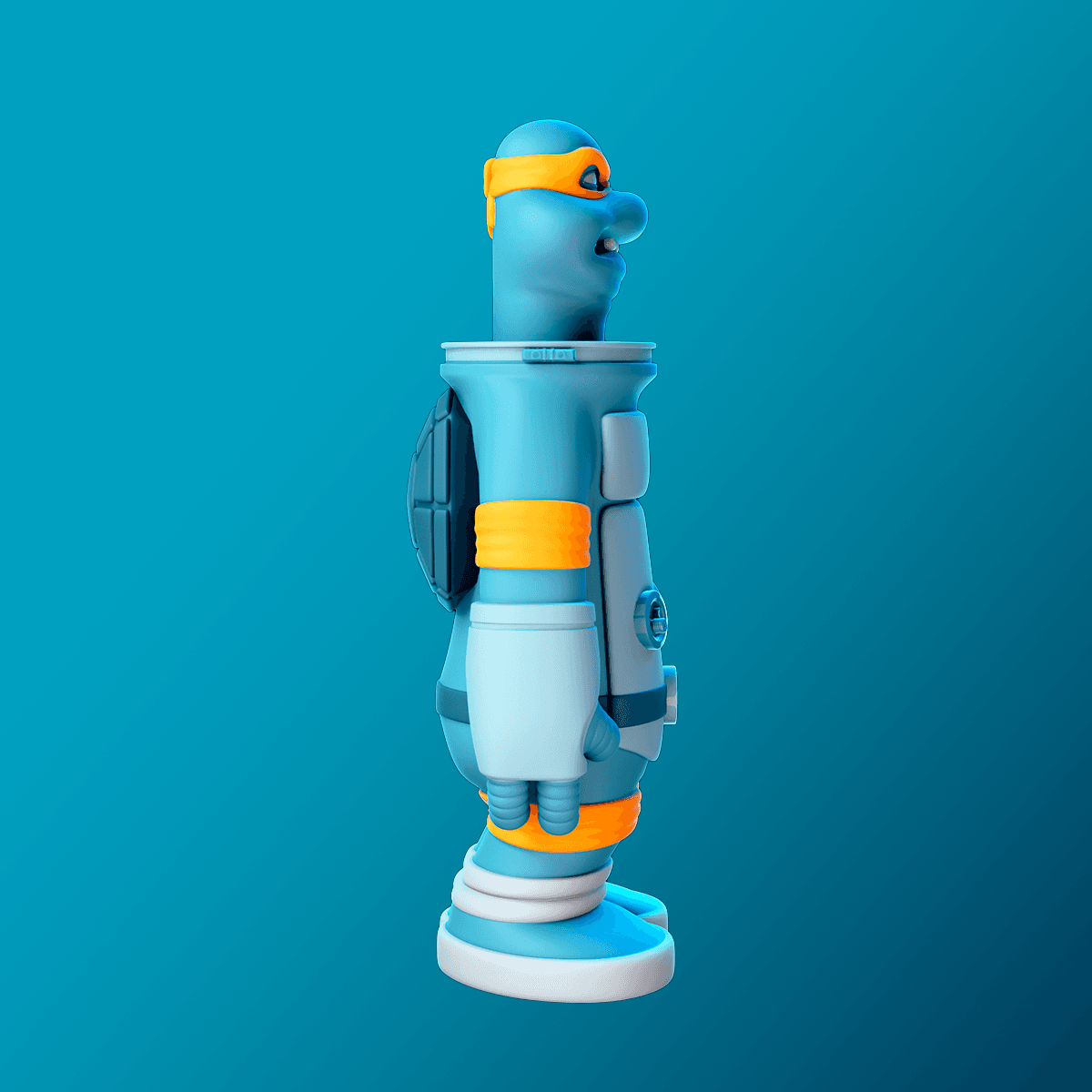 TMNT Michelangelo Astronaut 3d model