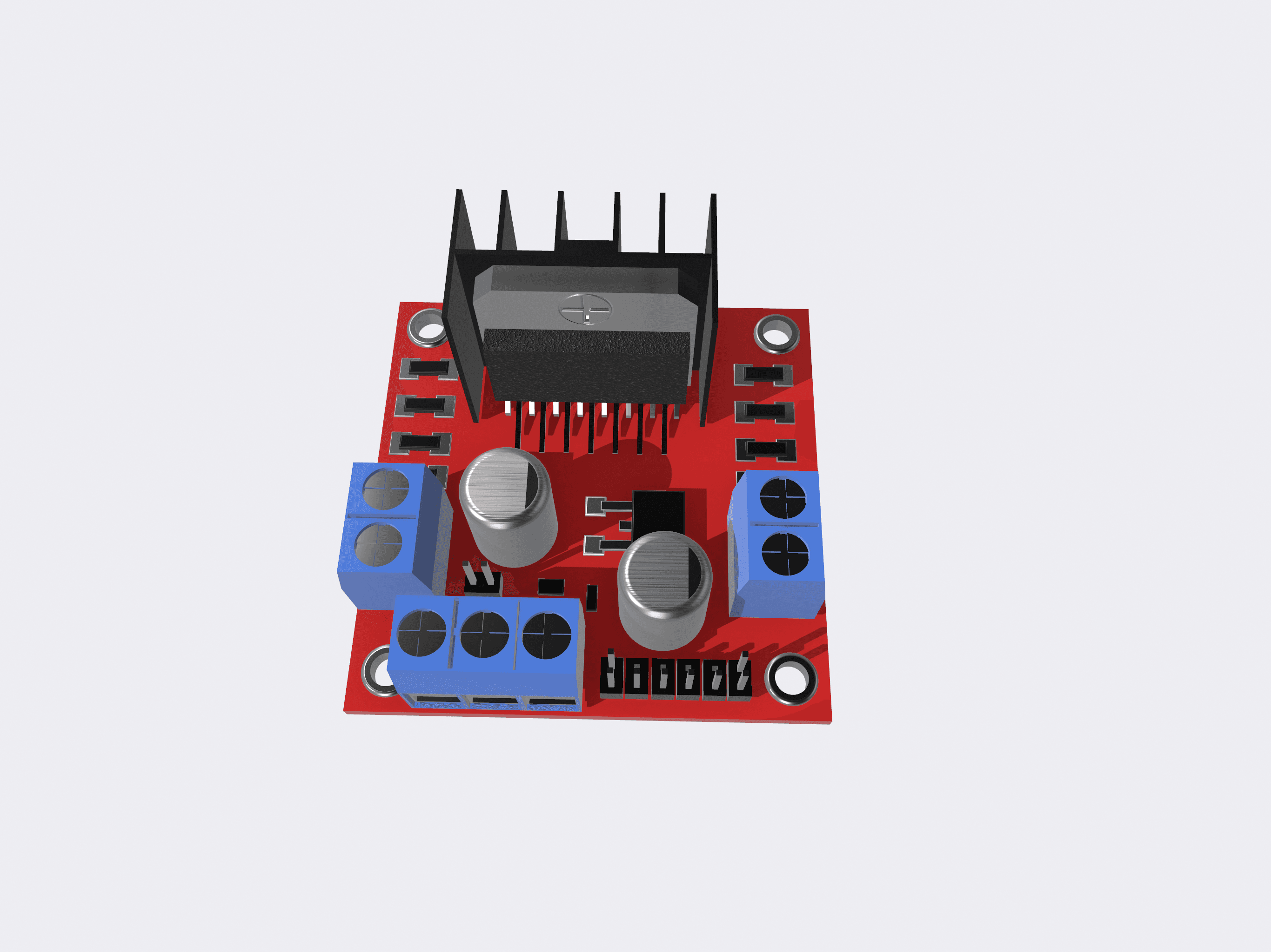 L298N Driver 3d model