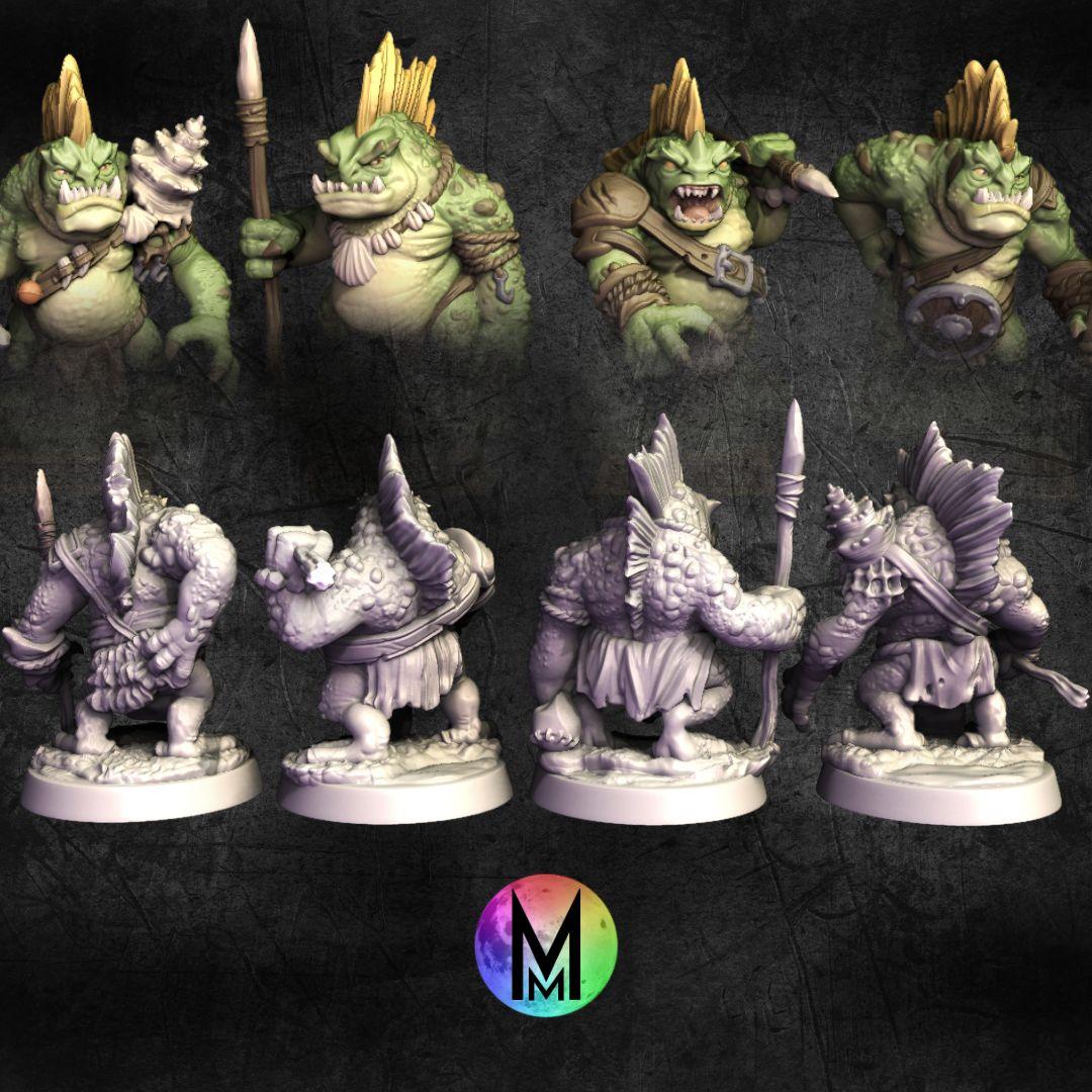 Muckfin Set - ( Four unique muckfins! ) 3d model