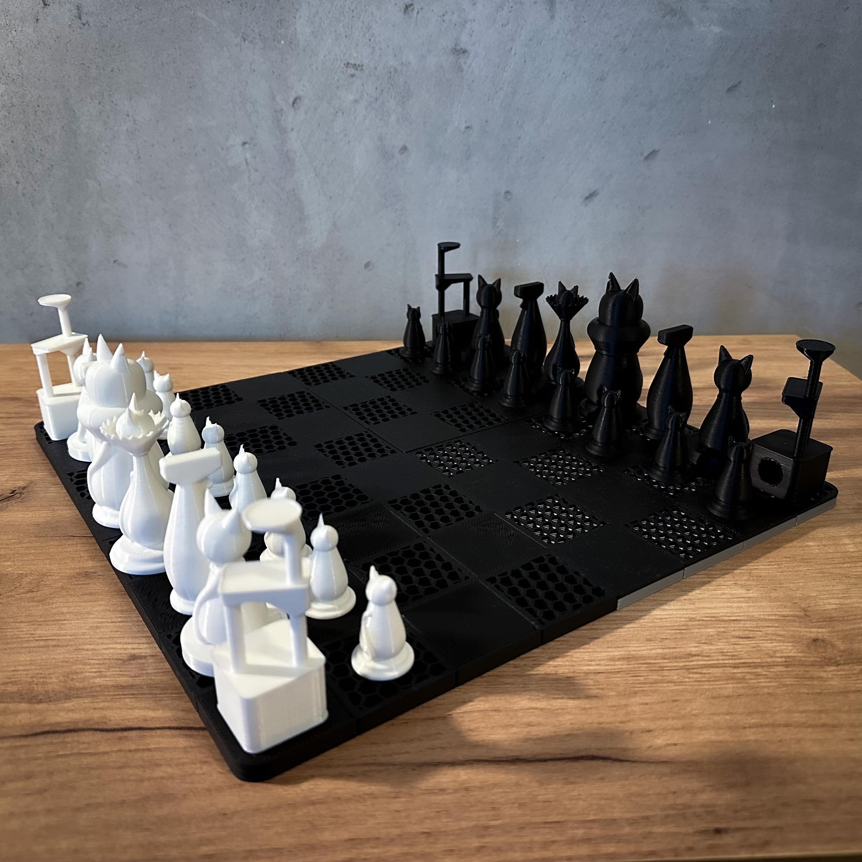 Cats of Chess The Purr-fect Strategy Set 3d model