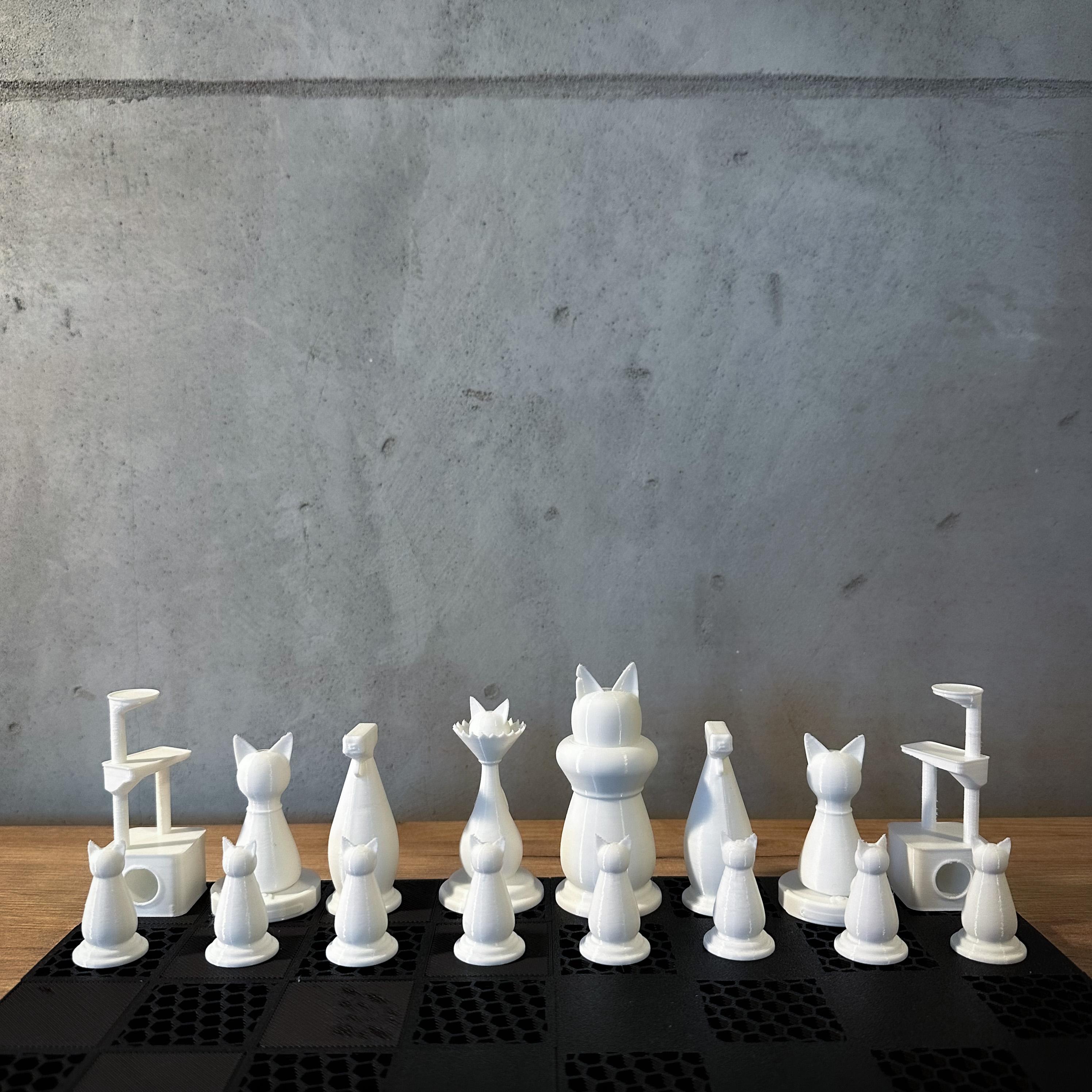 Cats of Chess The Purr-fect Strategy Set 3d model