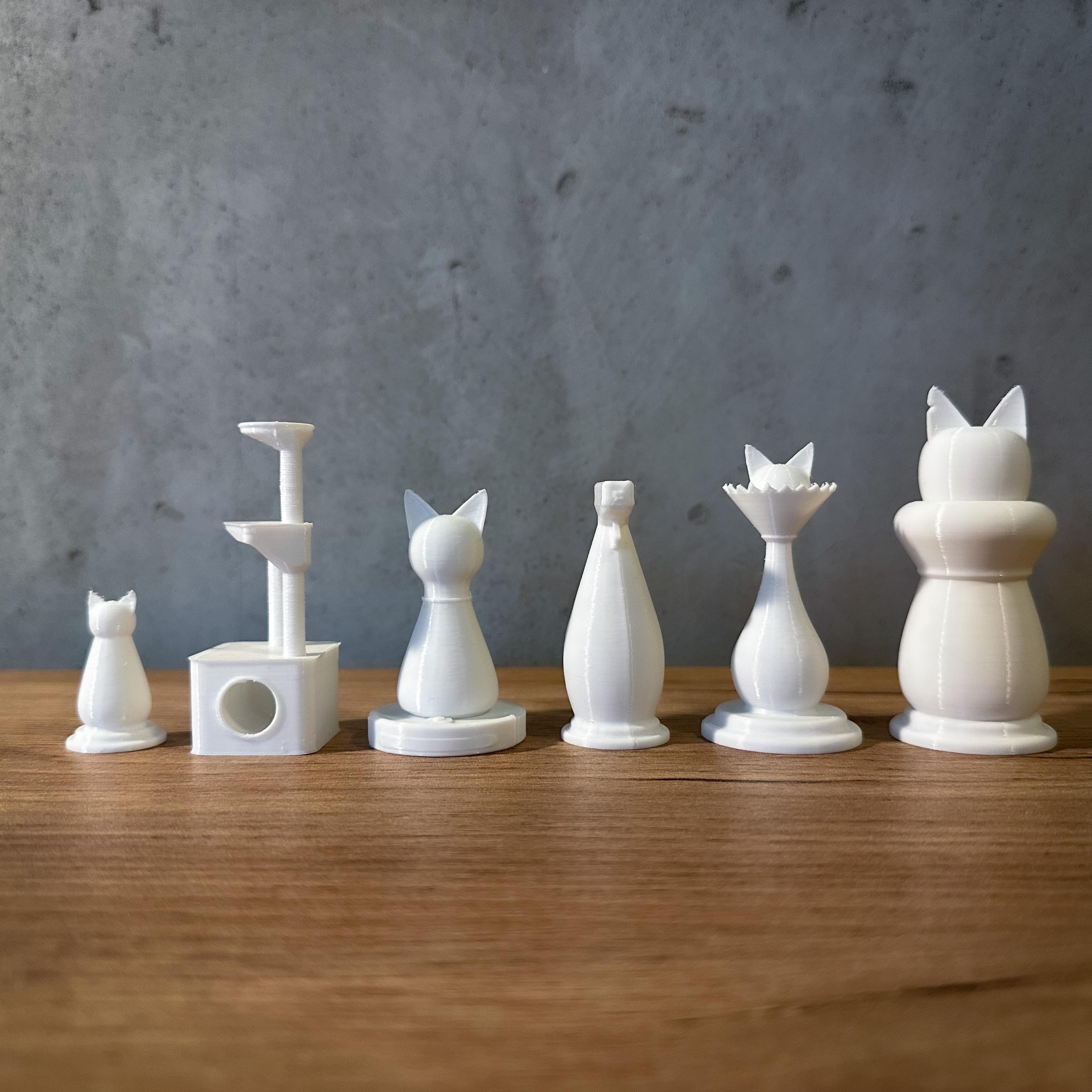 Cats of Chess The Purr-fect Strategy Set 3d model