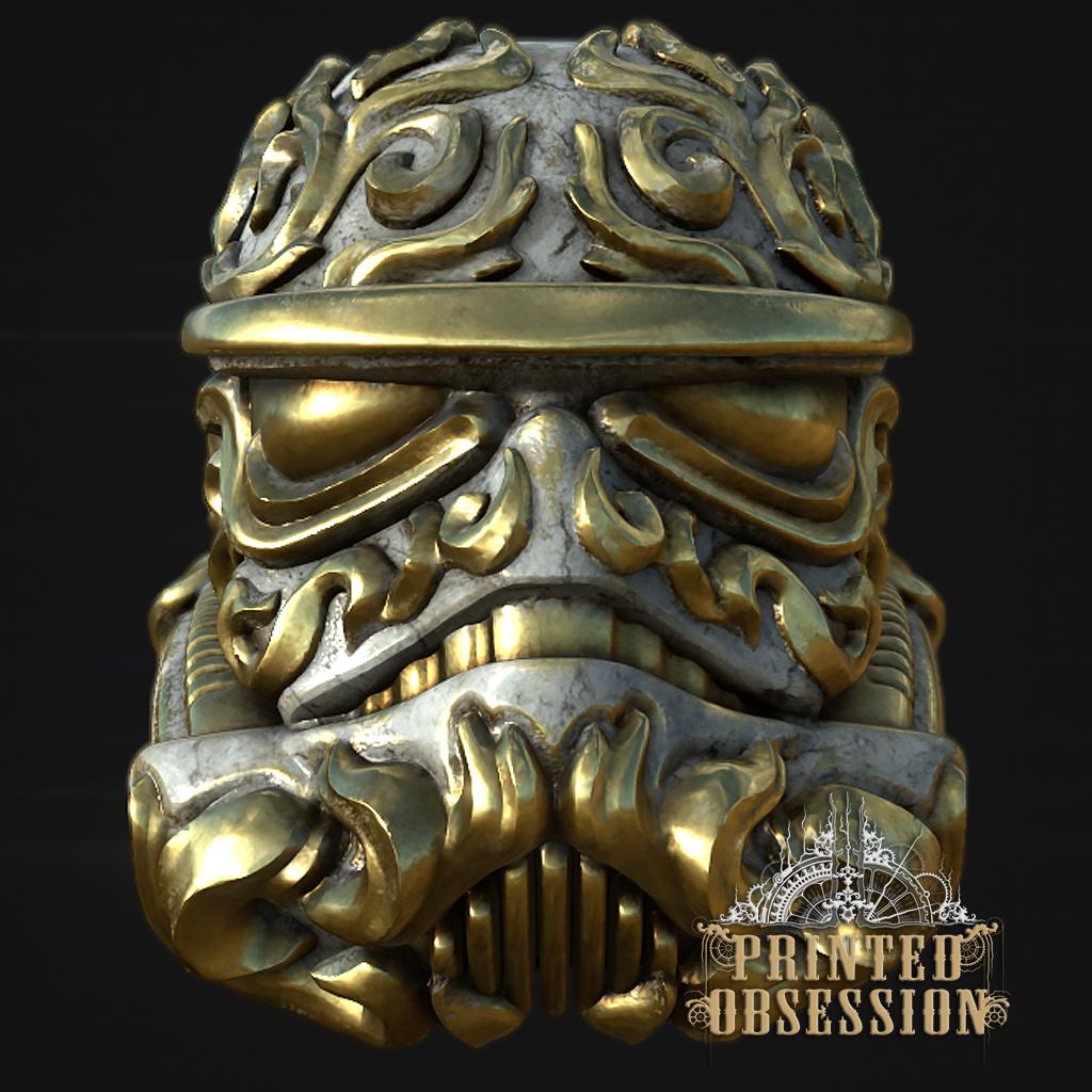 Stromtrooper Ornate Scroll work - Star Wars - Fanart model 3d model