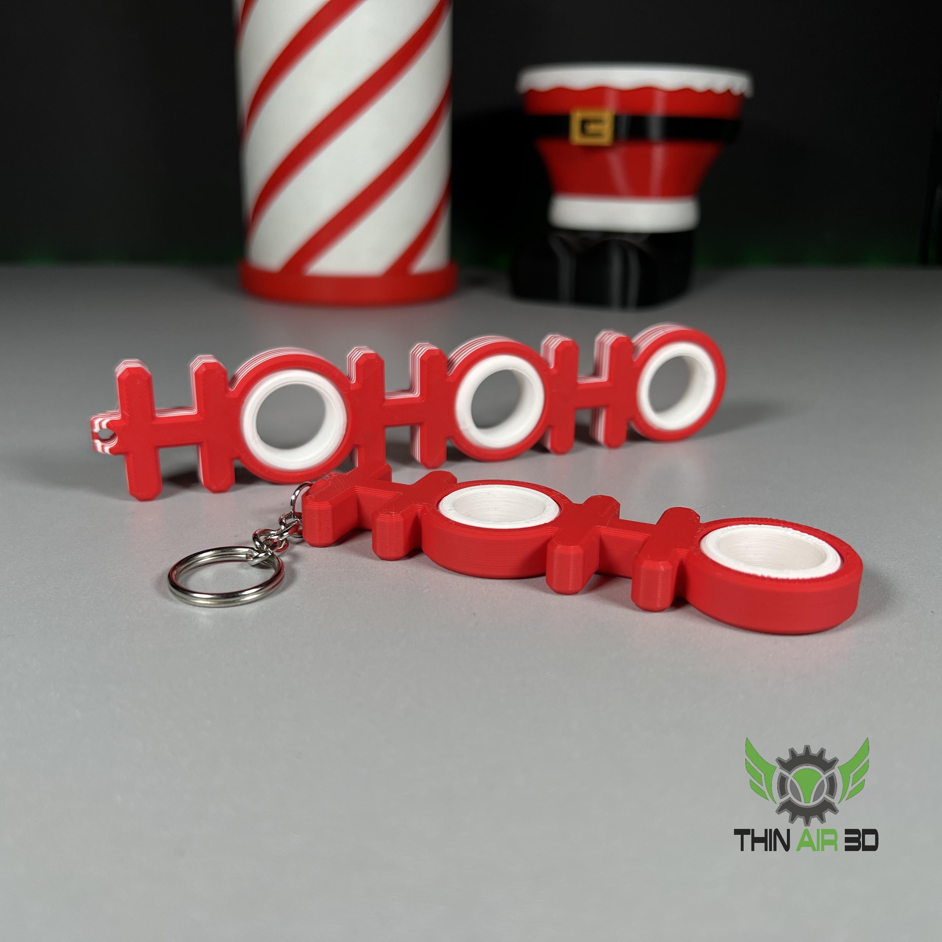 Holiday Spinner Keychain Fidgets - Fidget Spinners 3d model