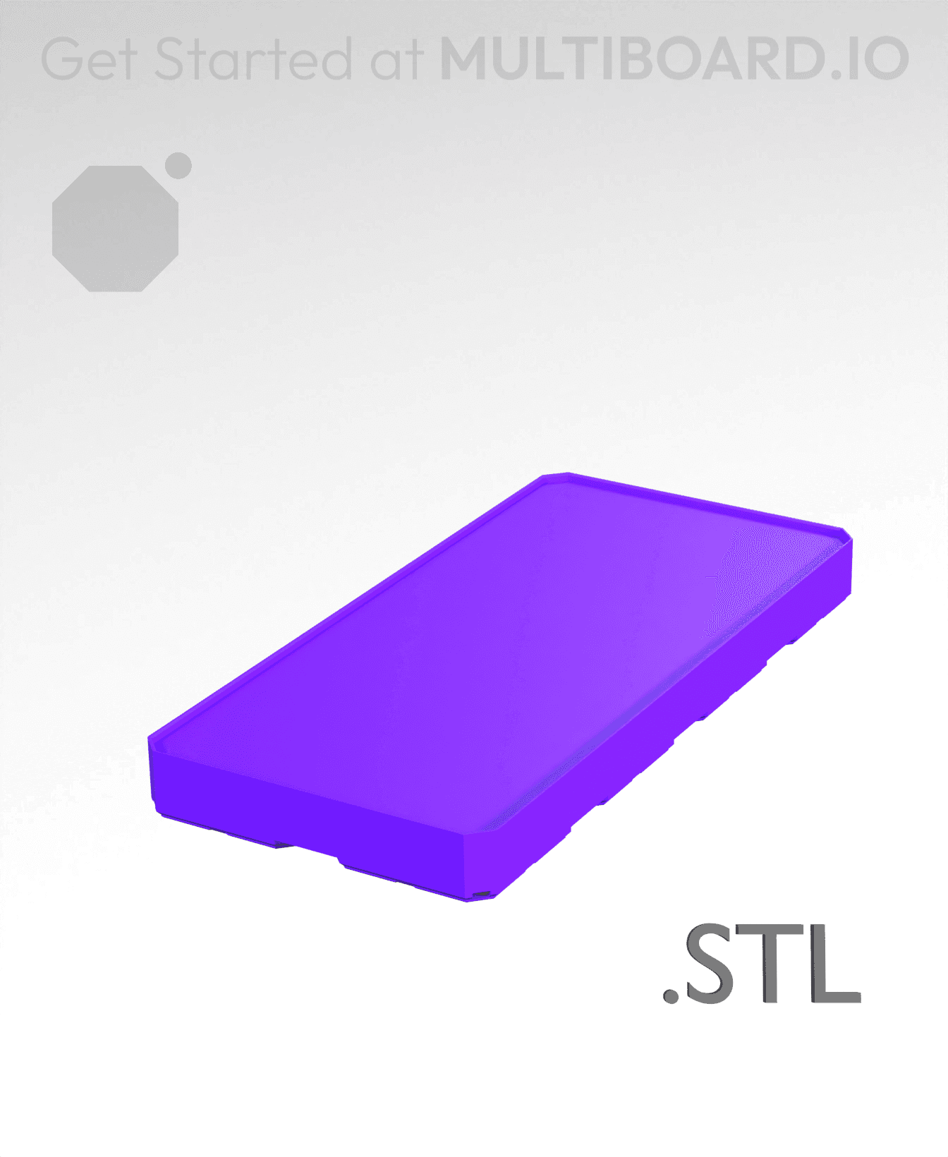 2x4x0·5 - Multibin Insert - STL Remixing File 3d model