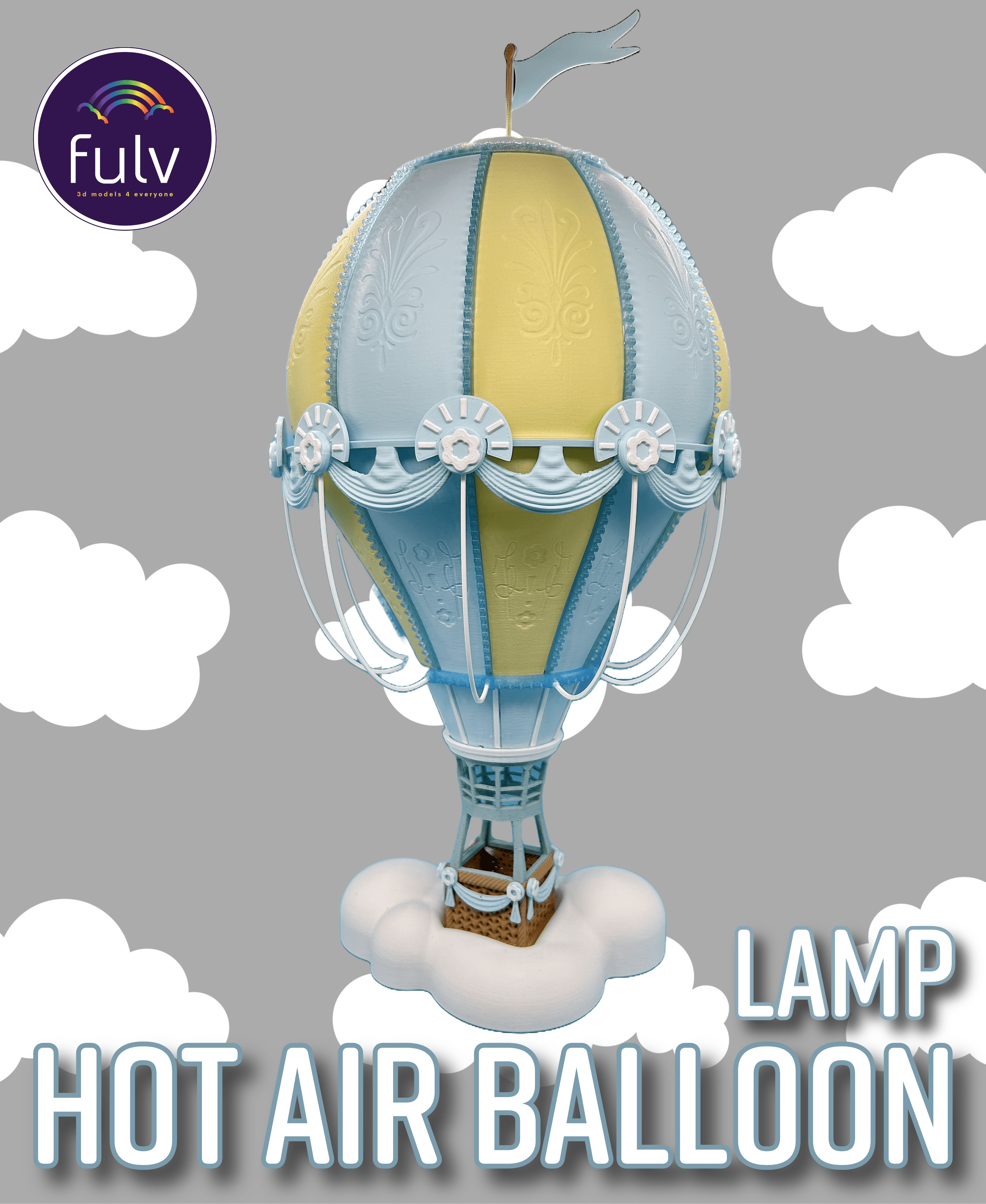 Hot Air Balloon (Start Up Version) Standard Size 3d model