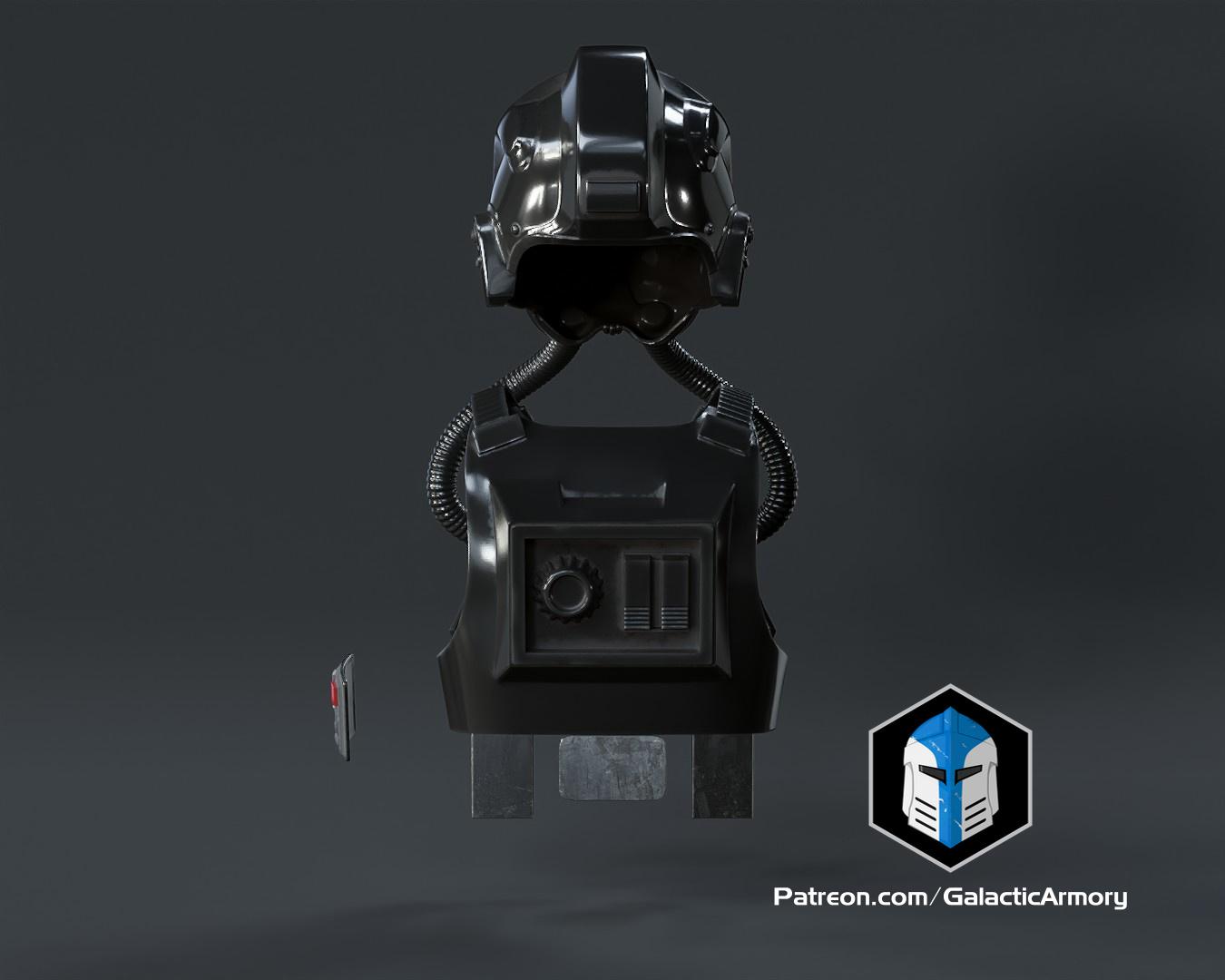 Tie Fighter Pilot Armor - 3D Print Files 3d model