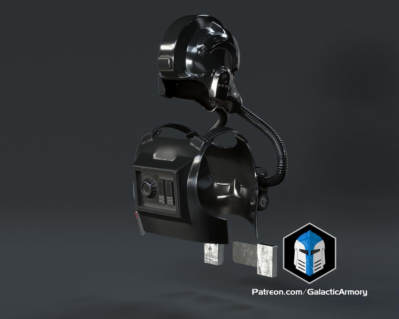 Tie Fighter Pilot Armor - 3D Print Files 3d model