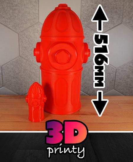 Giant Screw Top Fire Hydrant Container 3d model