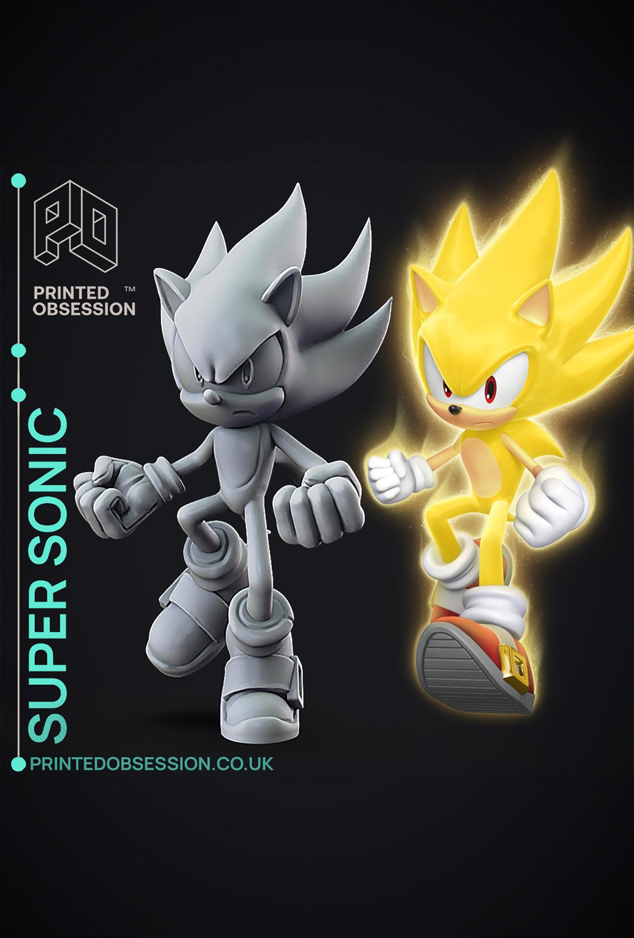 Super Sonic - Sonic the Hedgehog - Fan Art 3d model