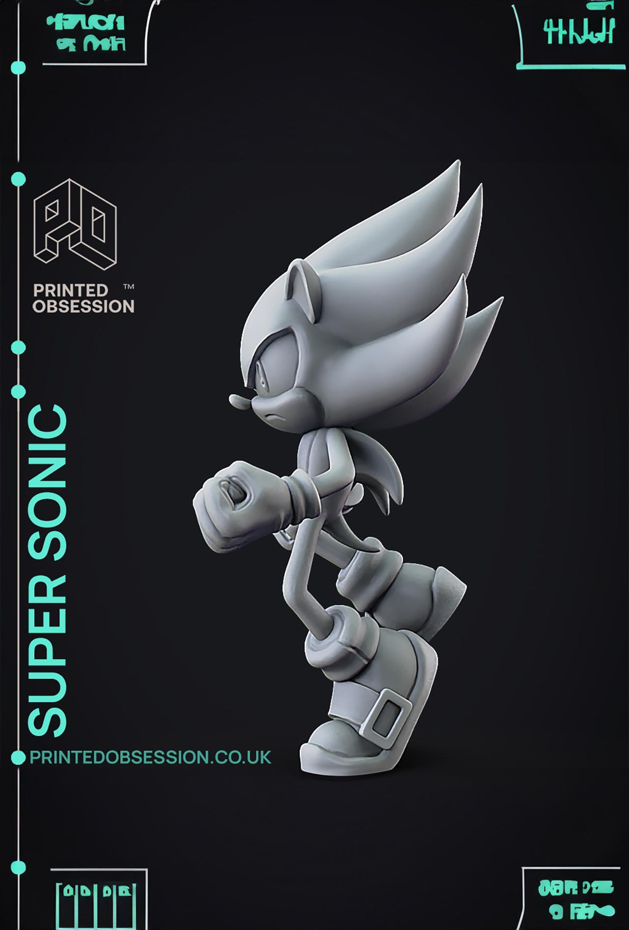 Super Sonic - Sonic the Hedgehog - Fan Art 3d model