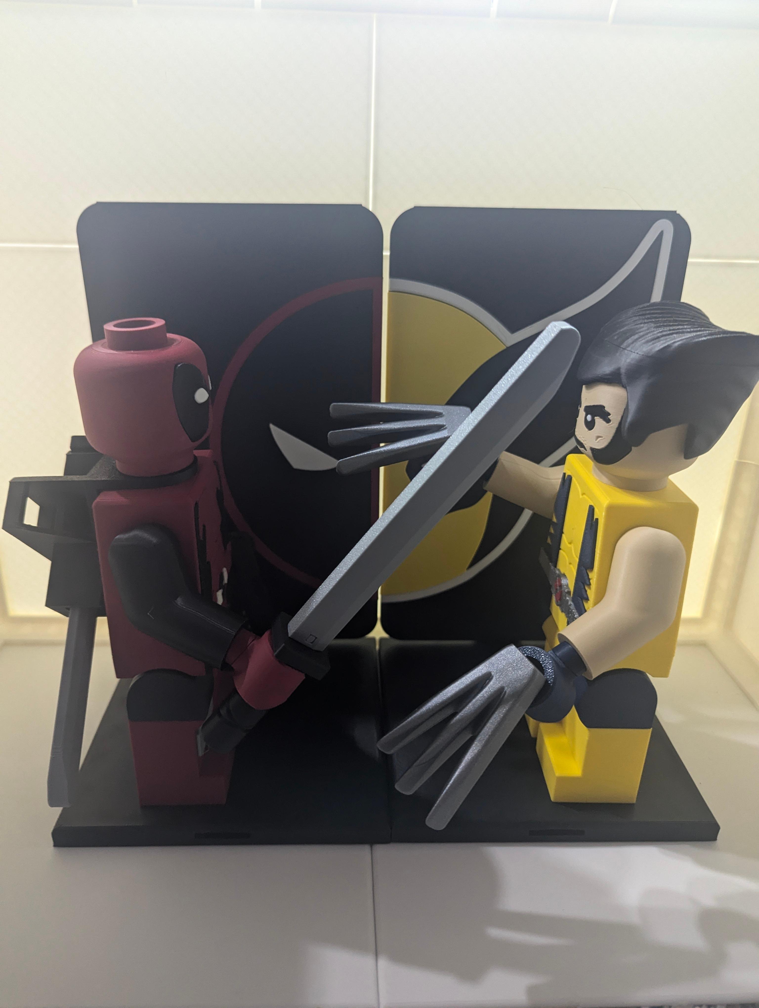 Wolverine vs Deadpool Backer Plates 3d model