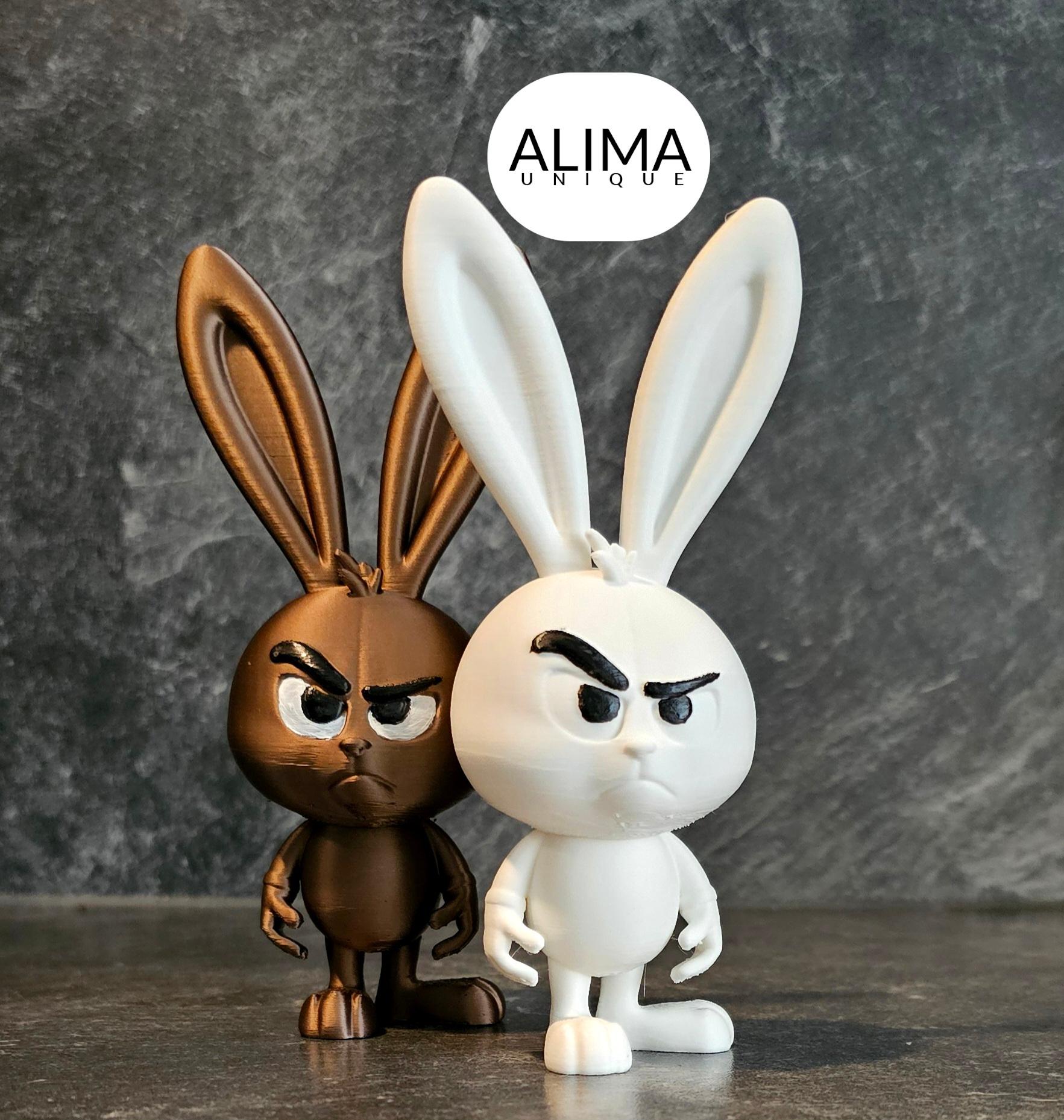 Grumpy bunny mood 3d model