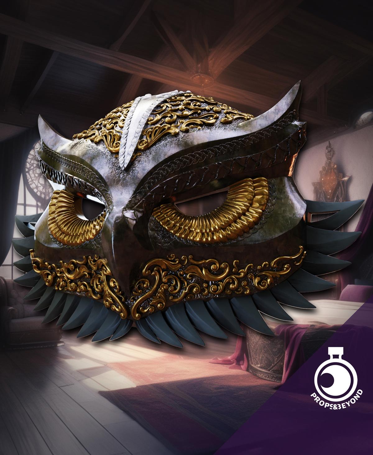 Owl Mask 3d model