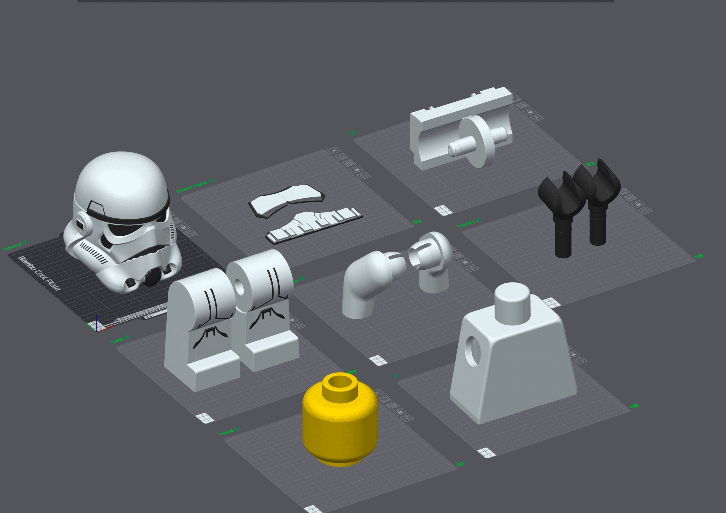 1100% Lego Stormtrooper 3d model