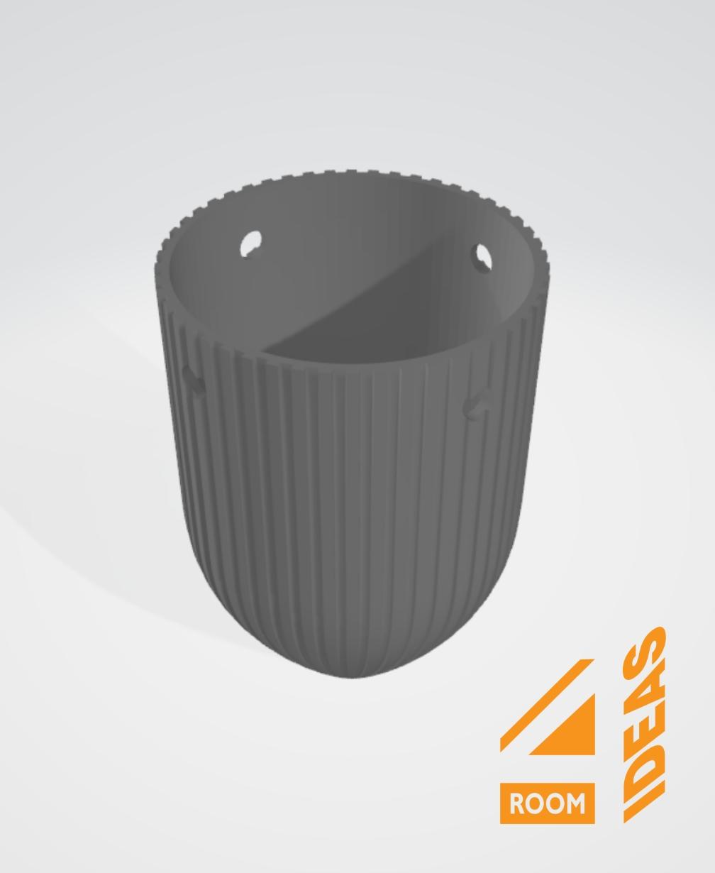 Bullet Planter Pot 1 - hanging planter + stands 3d model