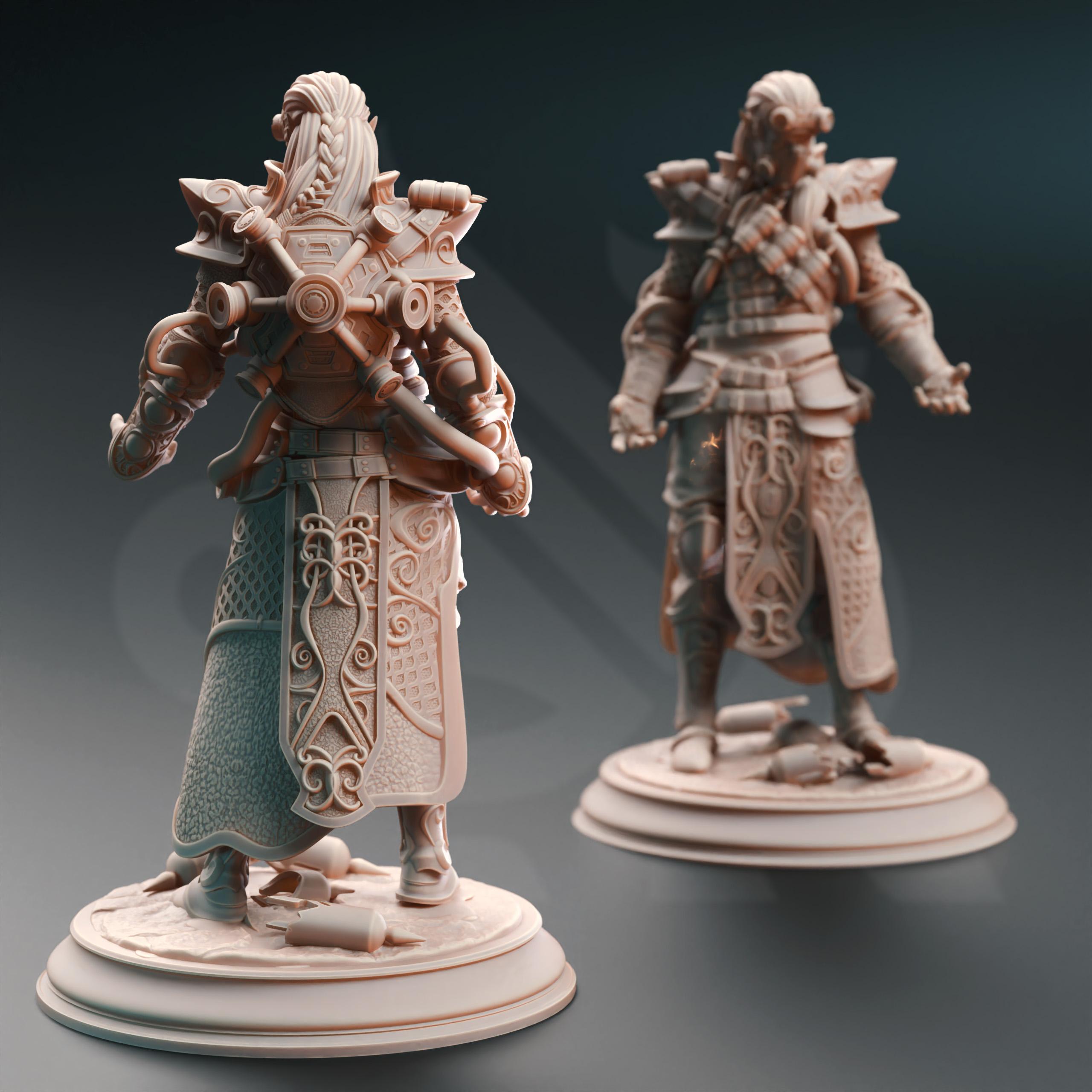 High Elf Chaos Artificer - Netros 3d model