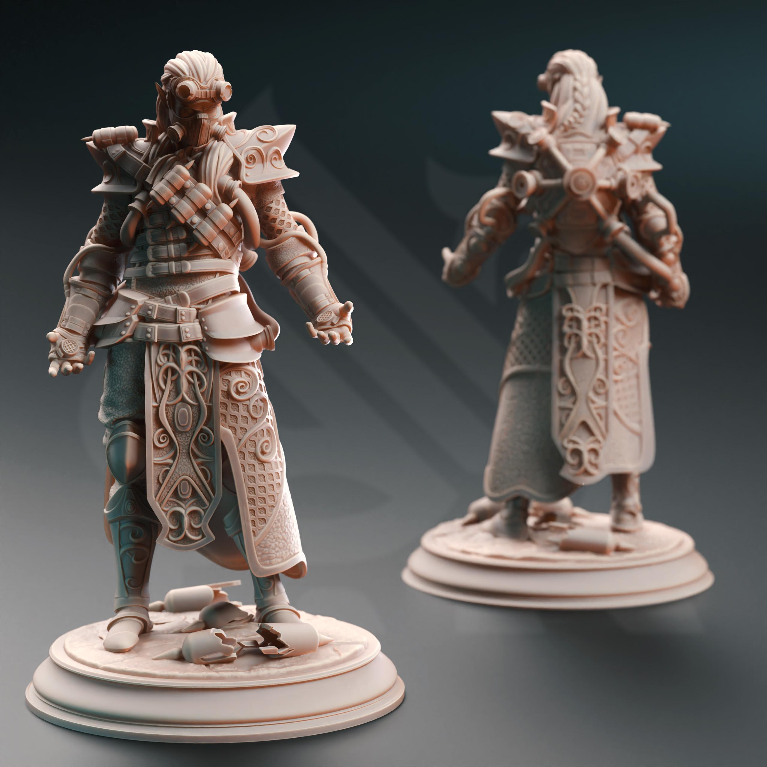 High Elf Chaos Artificer - Netros 3d model