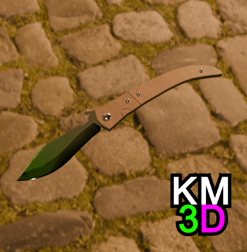 Navaja knife CSGO 3d model