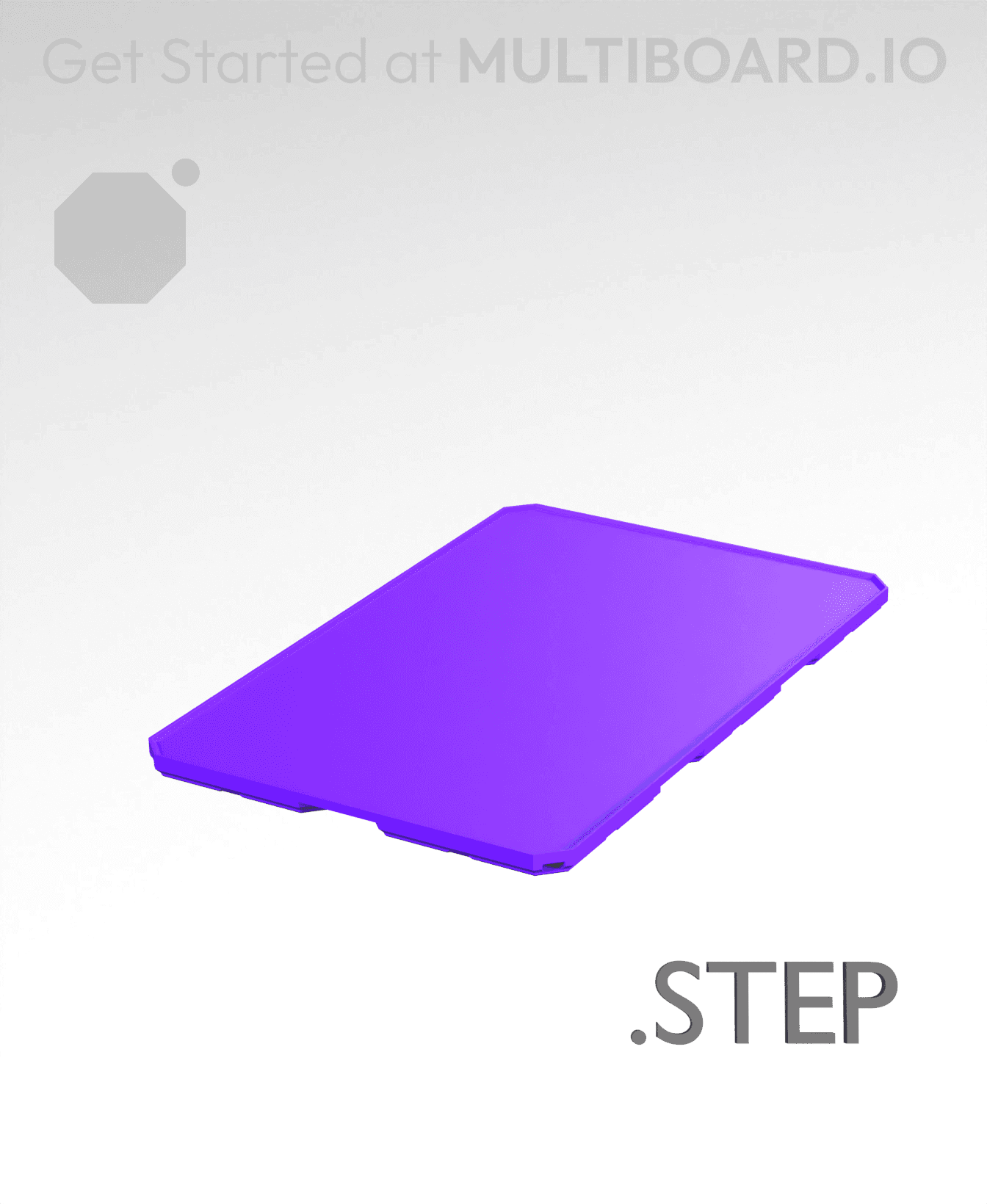 2x3x0·25 - Multibin Insert - STEP Remixing File 3d model