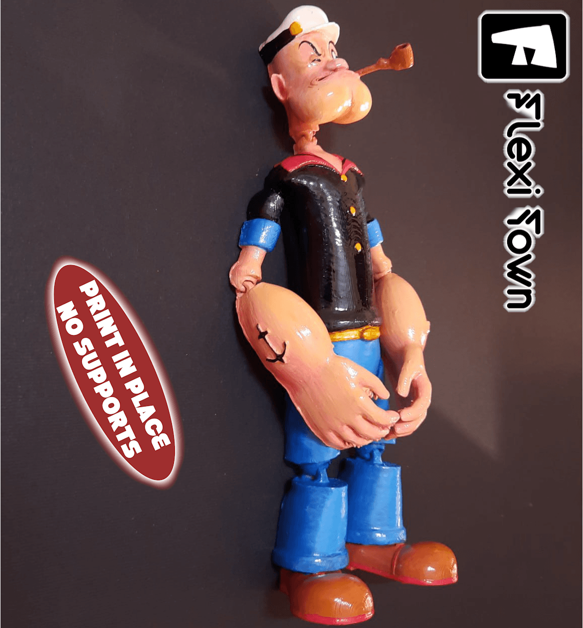 Flexi Print-in-Place Popeye 3d model