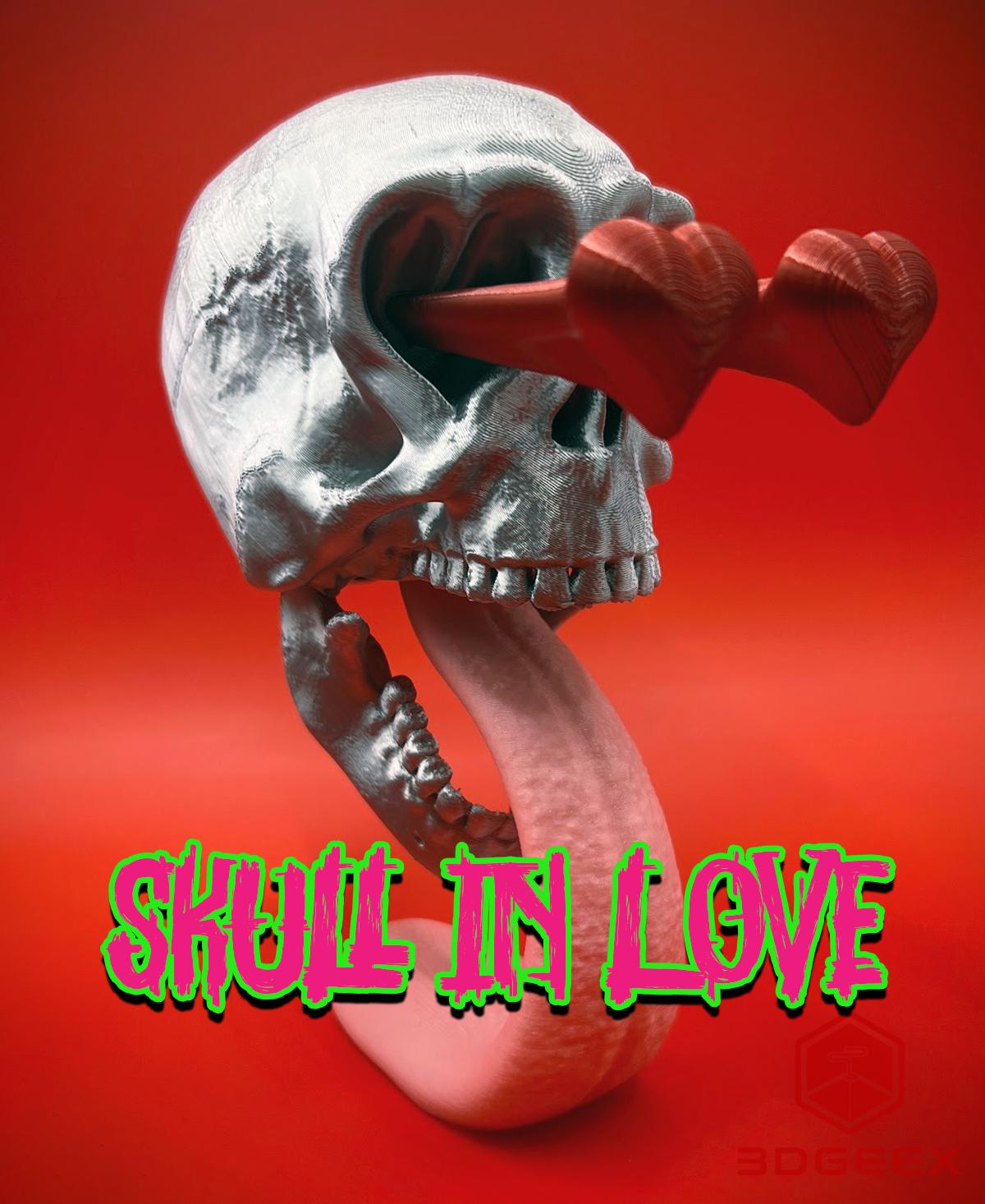 Skull In Love 3d model