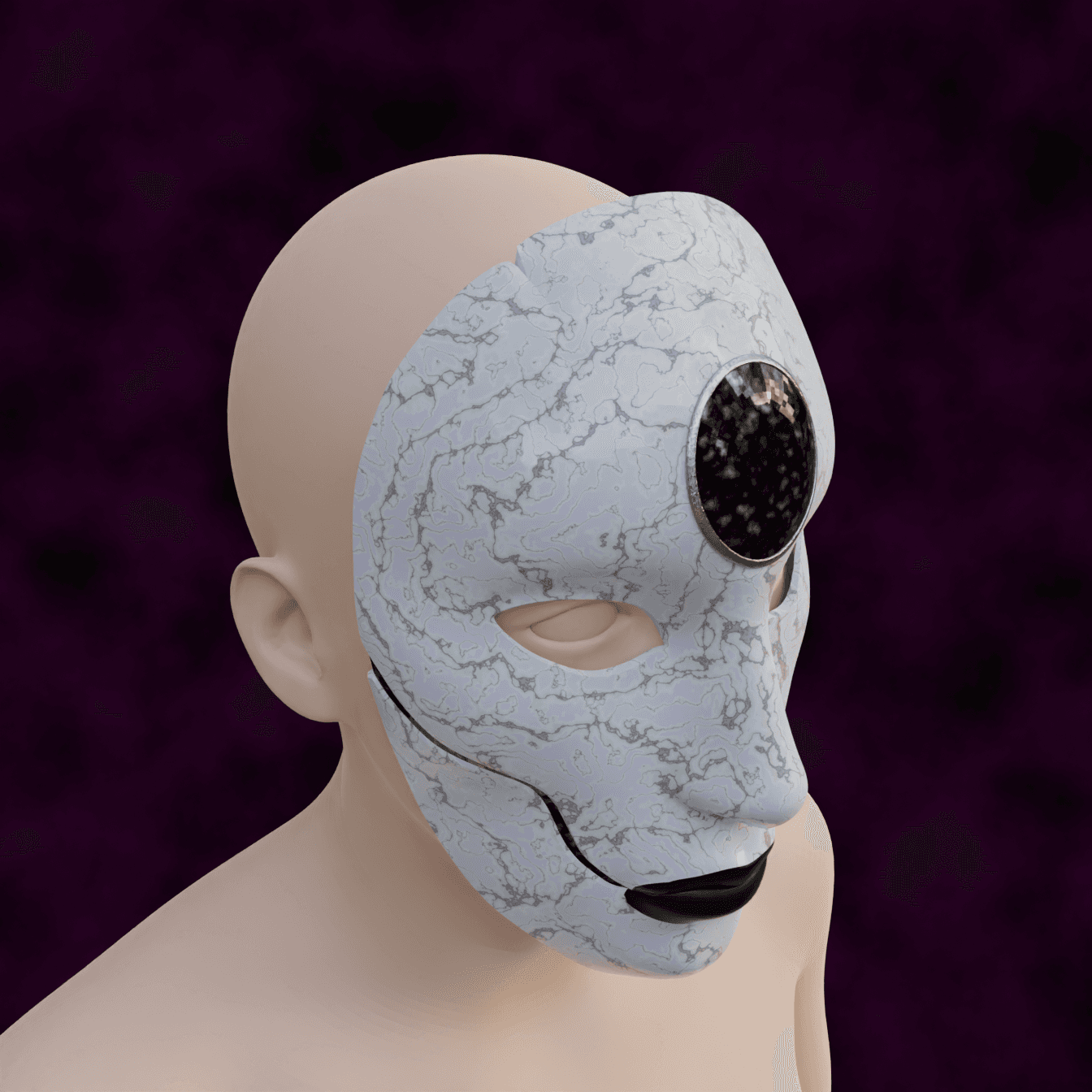 FANTASY SHAR MASK BALDURS GATE 3 3d model