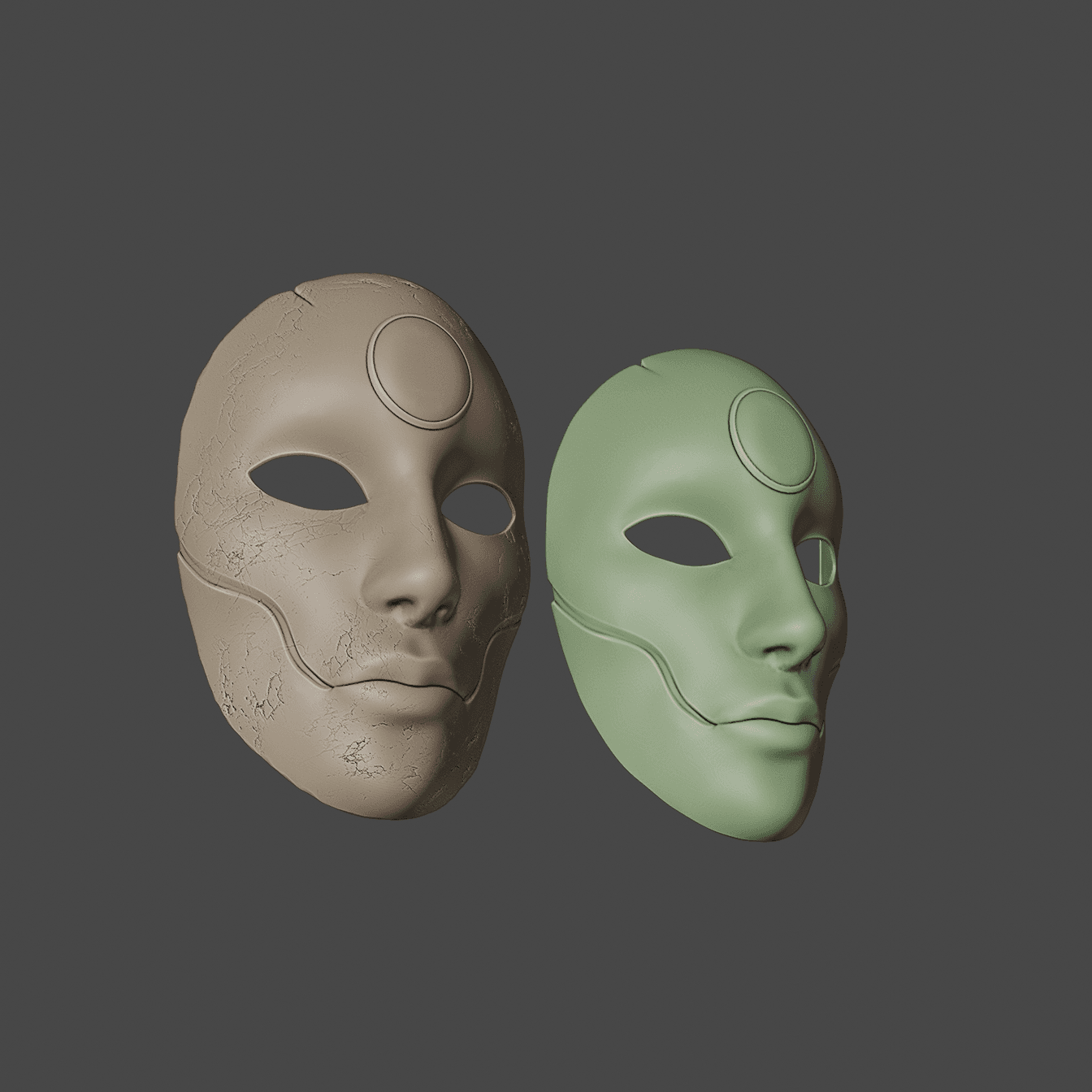 FANTASY SHAR MASK BALDURS GATE 3 3d model