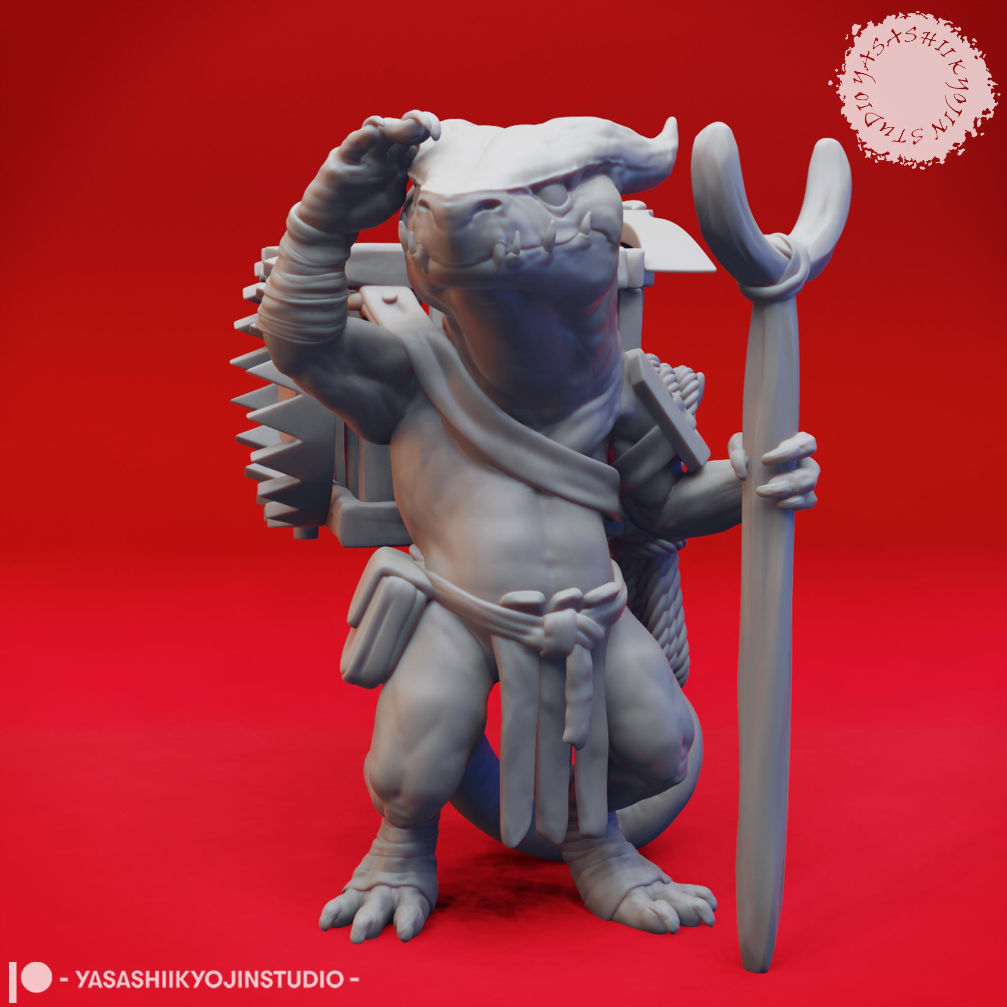 Kobold Mob - Tabletop Miniature (Pre-Supported) 3d model