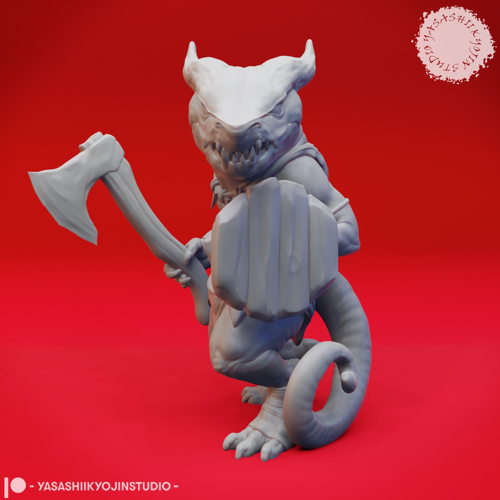 Kobold Mob - Tabletop Miniature (Pre-Supported) 3d model